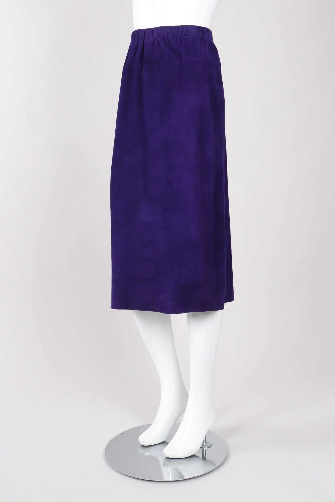 Suede Top Skirt & Jacket Set - Image 14