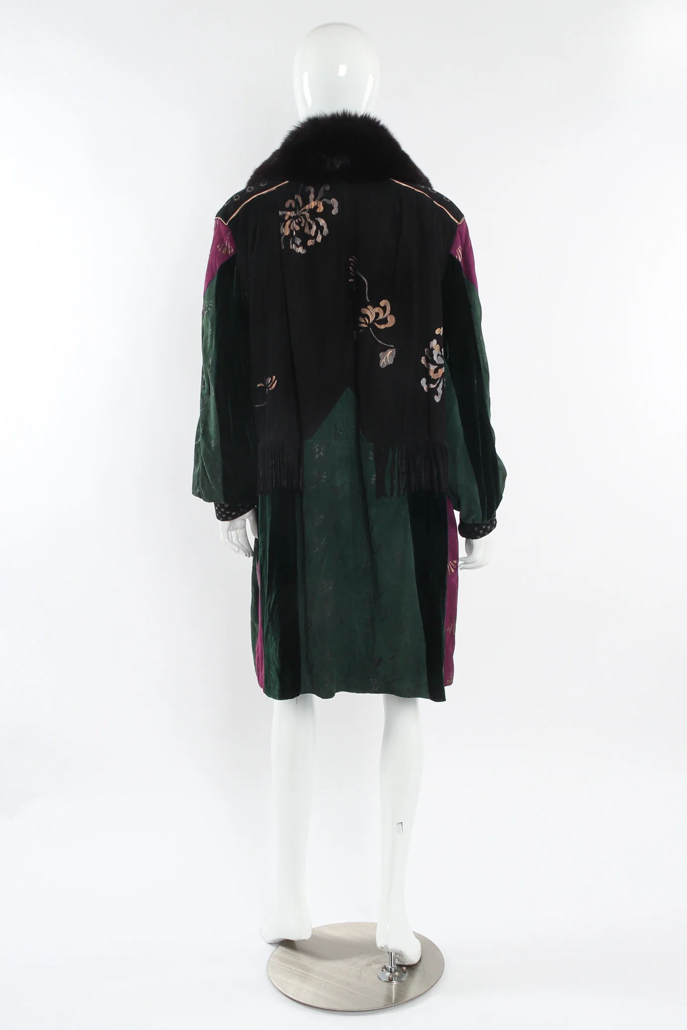 Suede & Velvet Patchwork Jacket - Image 2