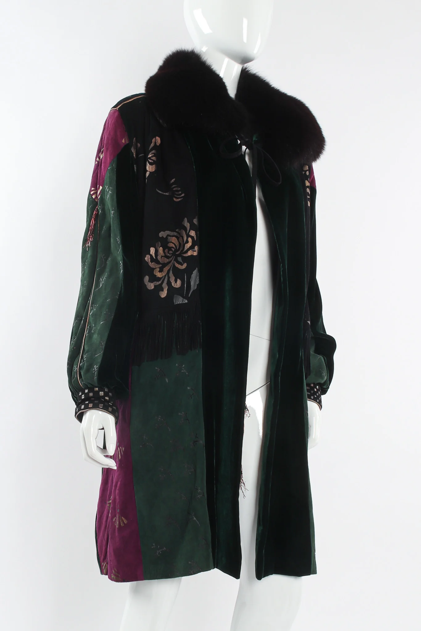 Suede & Velvet Patchwork Jacket - Image 4