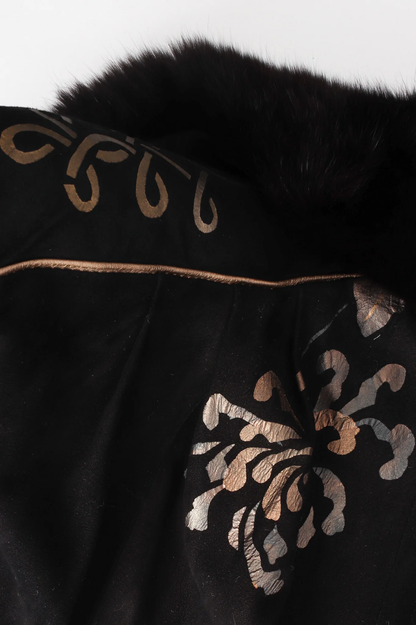 Suede & Velvet Patchwork Jacket - Image 5
