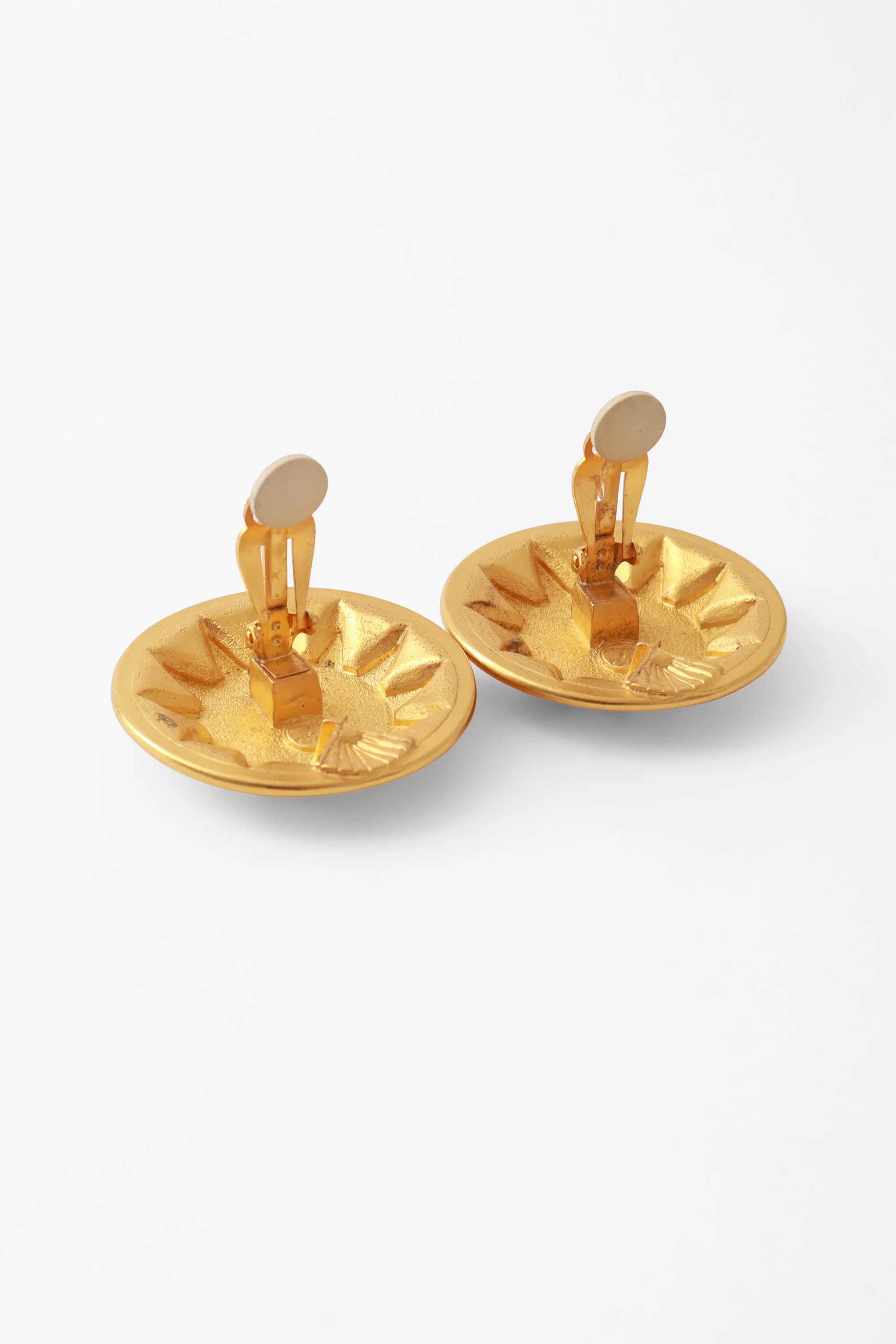 Sun Button Logo Earrings - Image 4
