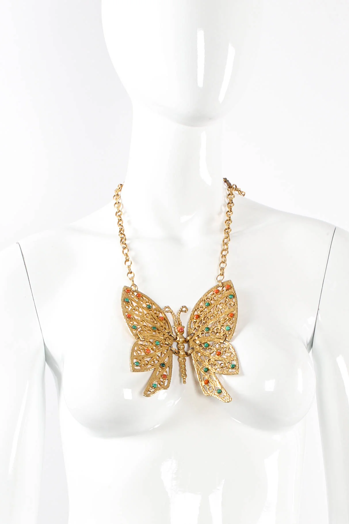 Swallowtail Filigree Butterfly Necklace - Image 2
