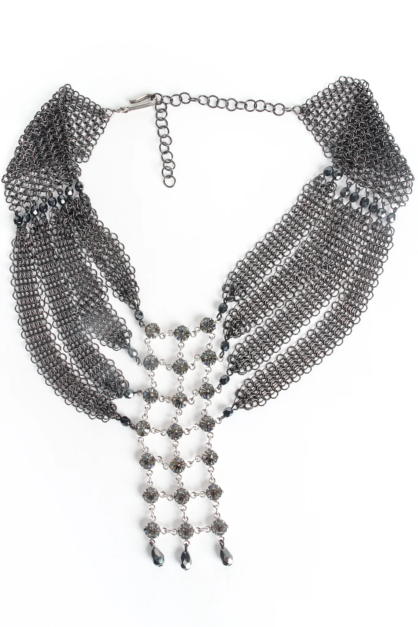 Swarovski Crystal Lattice Mesh Draped Collar - Image 3