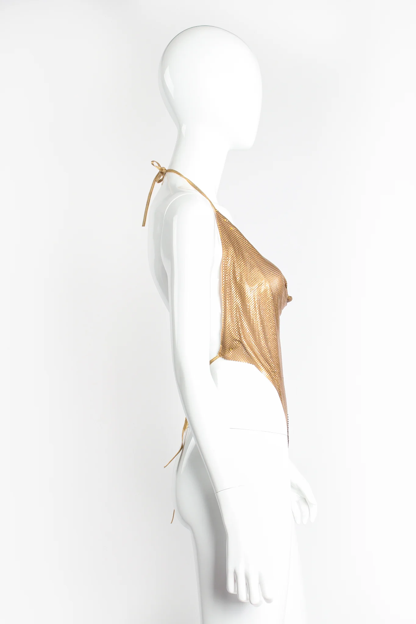 Swarovski Matte Metal Mesh Halter - Image 3