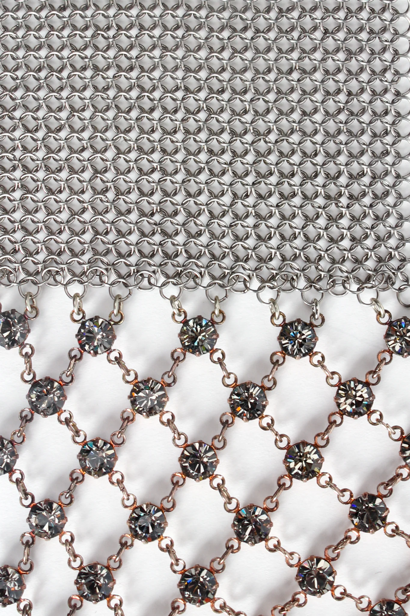 Swarovski Pewter Mesh Pointed Mock Collar - Image 6