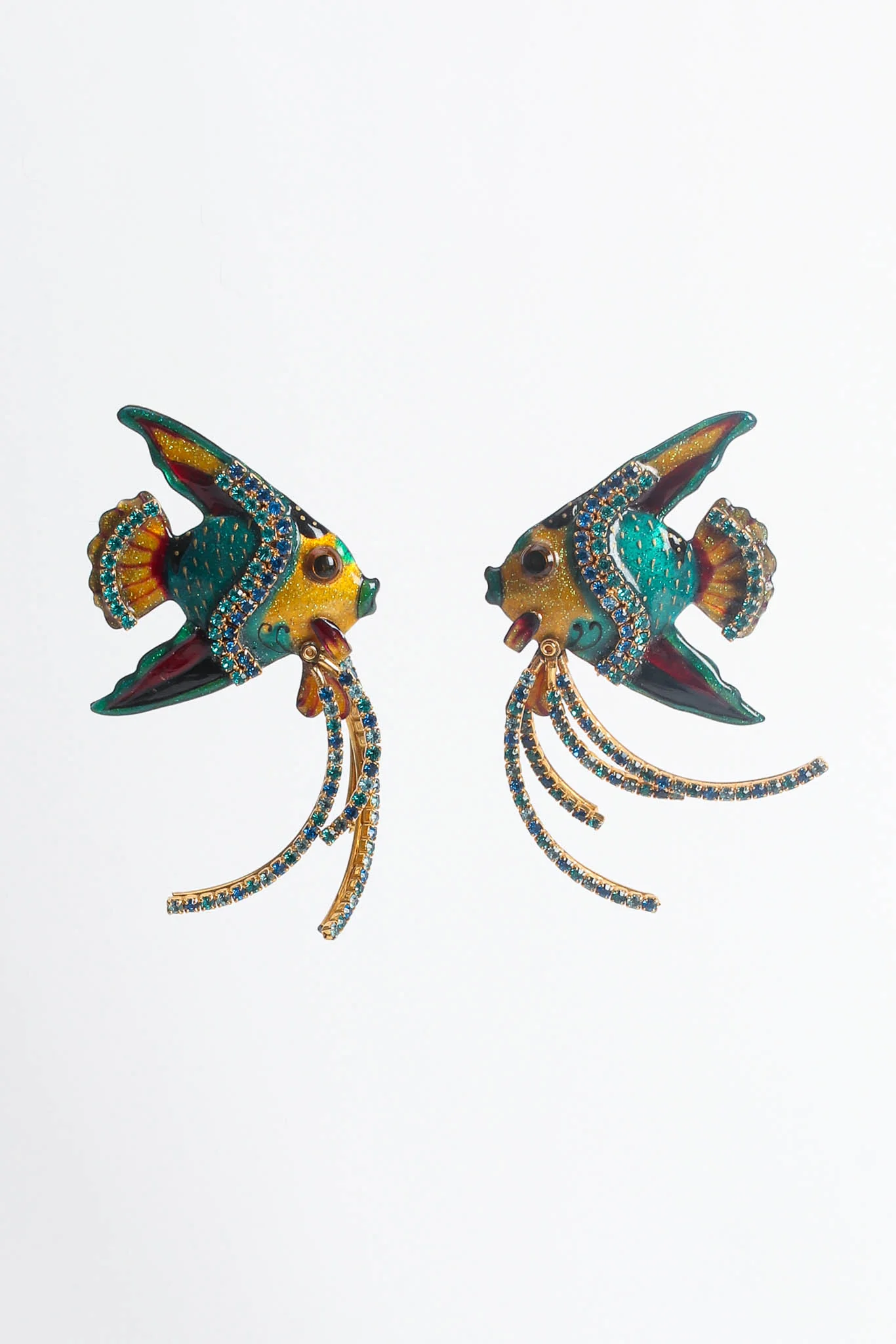 Swimming Angelfish Earrings - Image 3