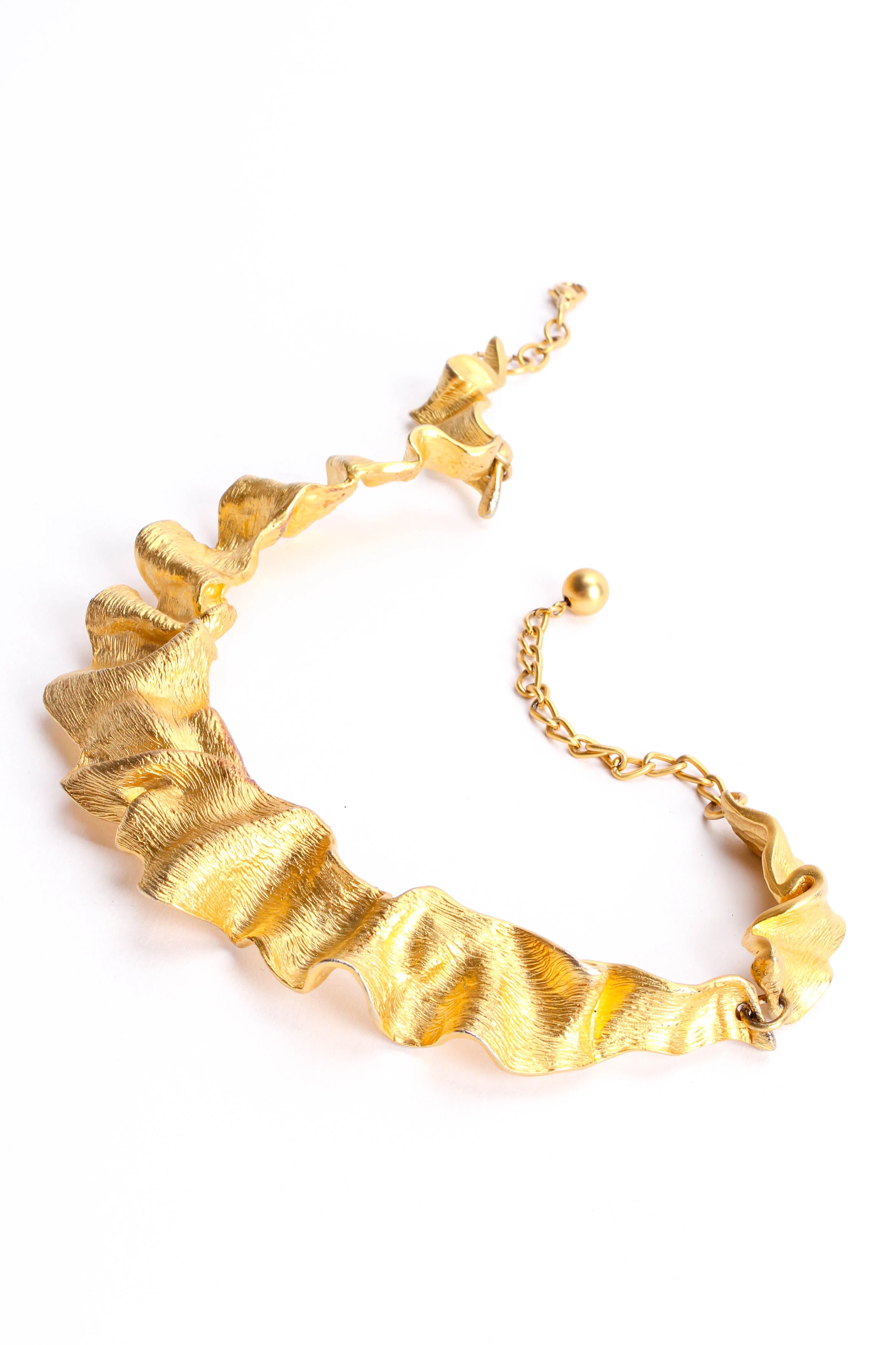 Swirl Crinkle Collar Necklace - Image 3