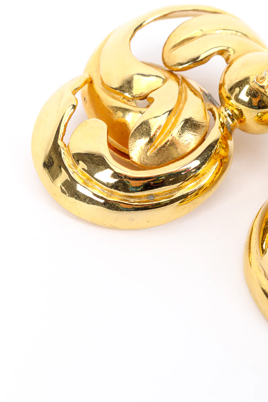 Swirl Leaf Earrings - Image 5