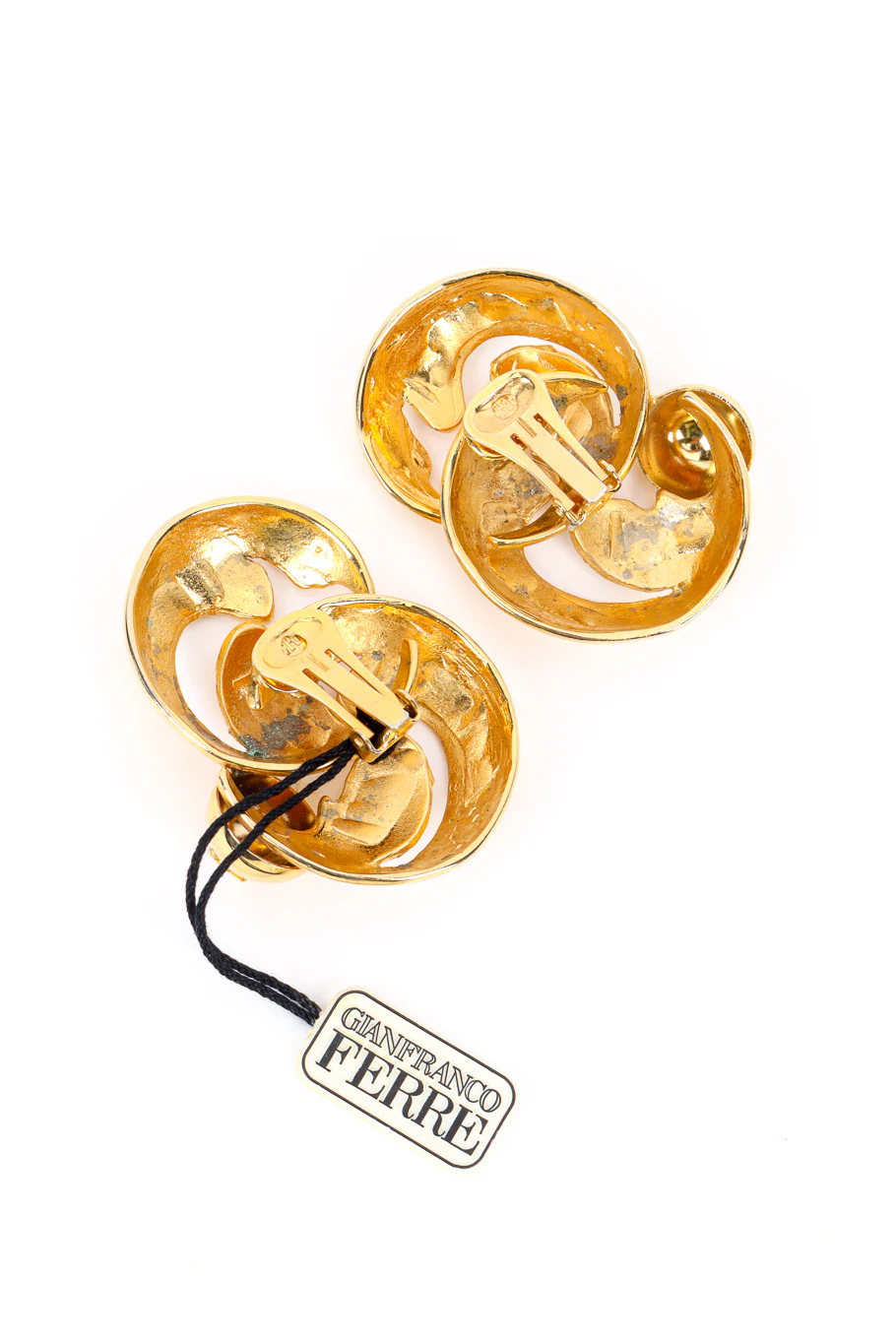 Swirl Leaf Earrings - Image 6