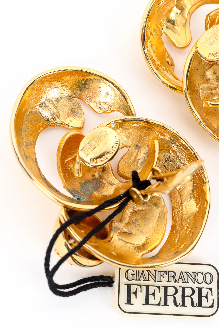 Swirl Leaf Earrings - Image 9