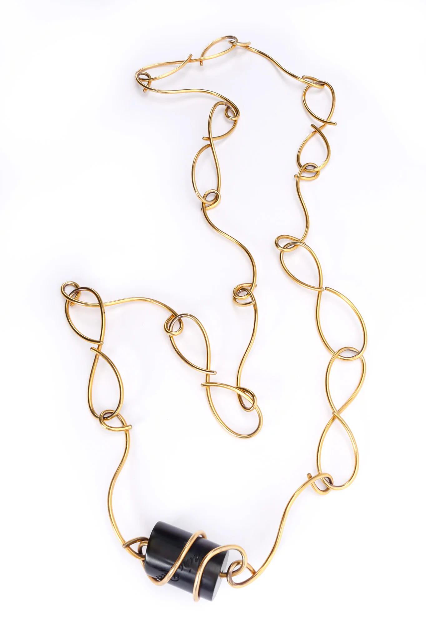 Swirl Loop Wire Necklace