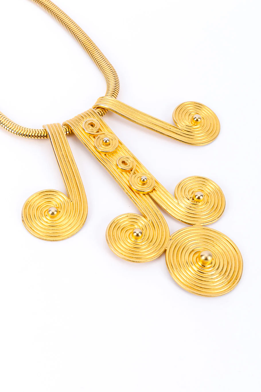 Swirl Motif Pendant Necklace - Image 4
