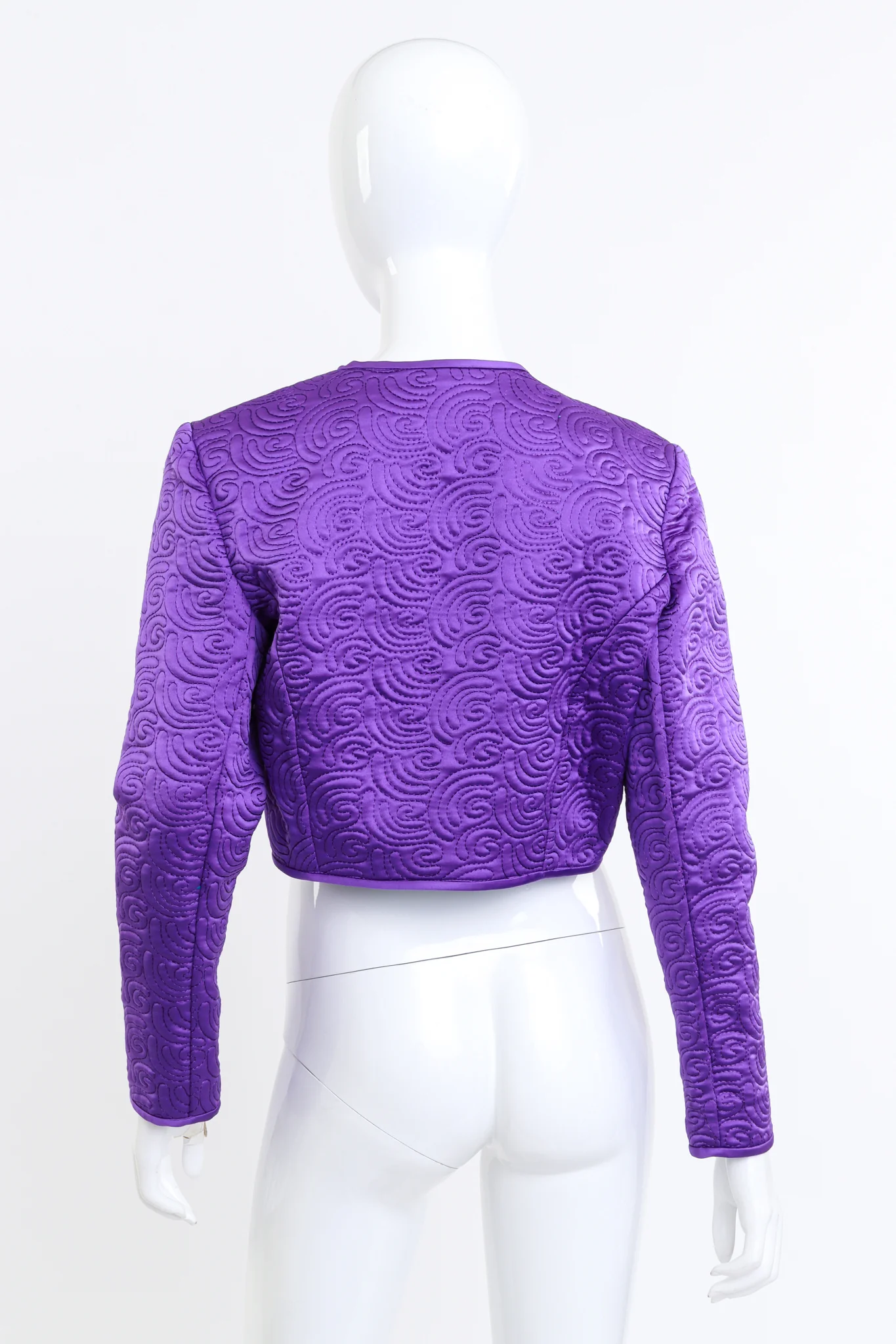 Swirl Quilted Bolero Jacket - Image 3