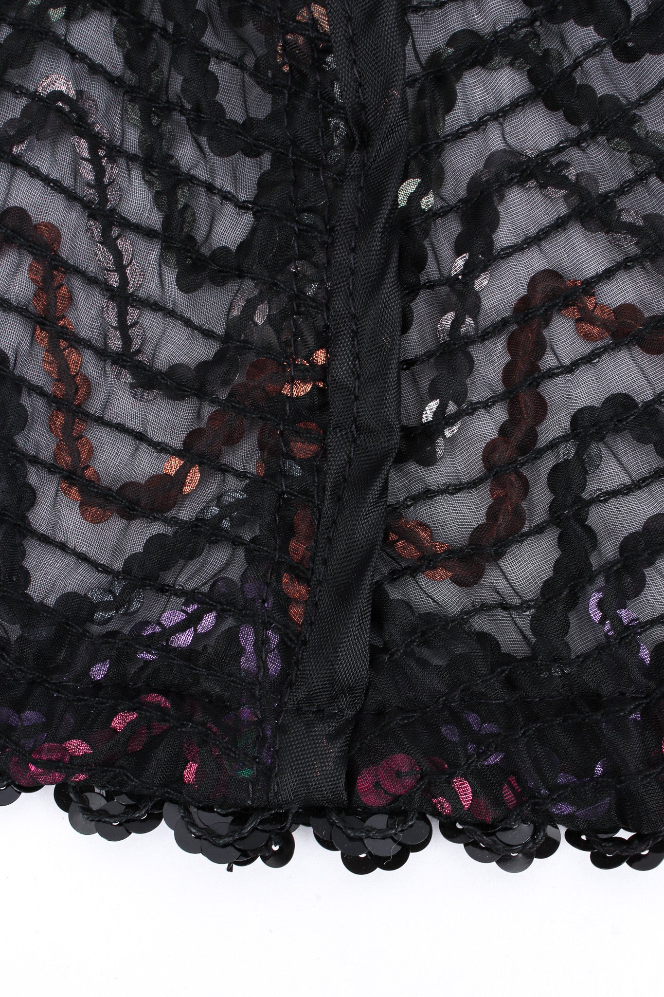Swirl Sequin Sheer Jacket - Image 7