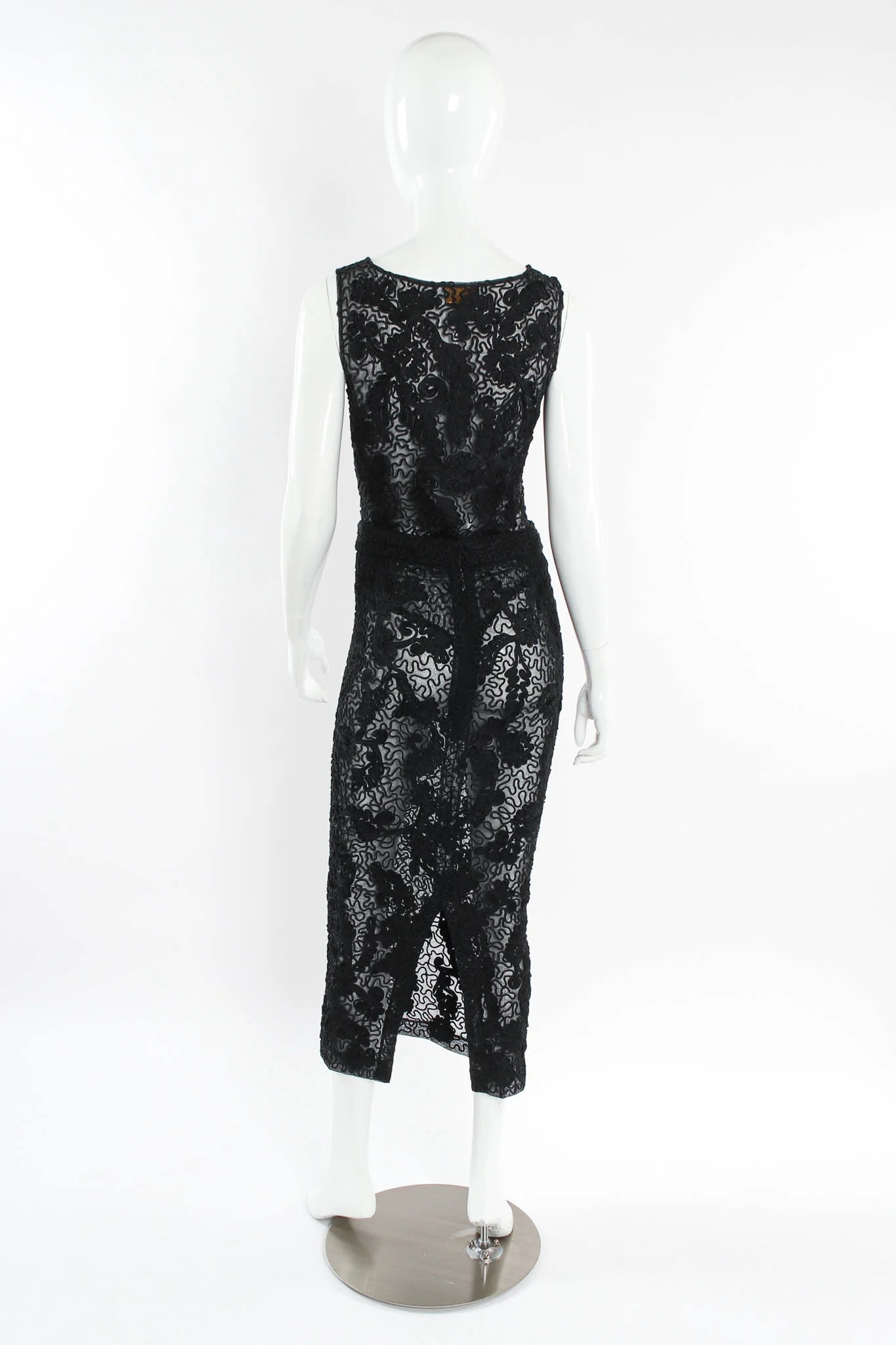 Swirl Sheer Bodysuit & Skirt Set - Image 3
