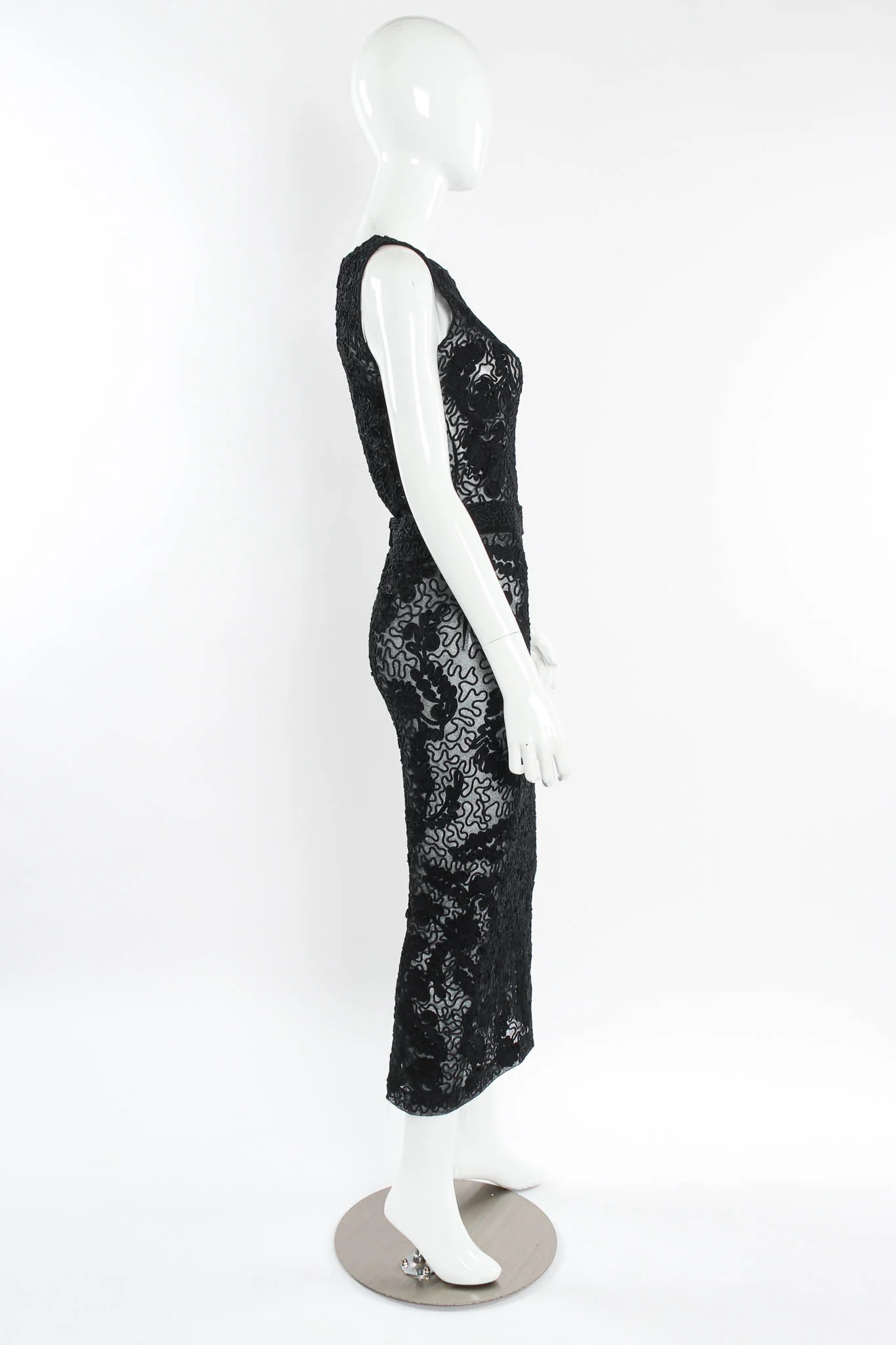 Swirl Sheer Bodysuit & Skirt Set - Image 4