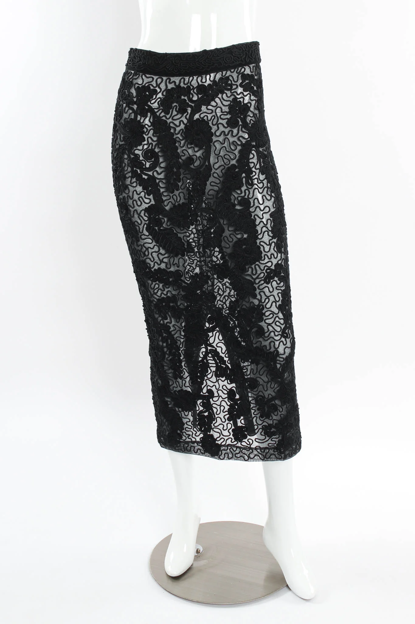 Swirl Sheer Bodysuit & Skirt Set - Image 9