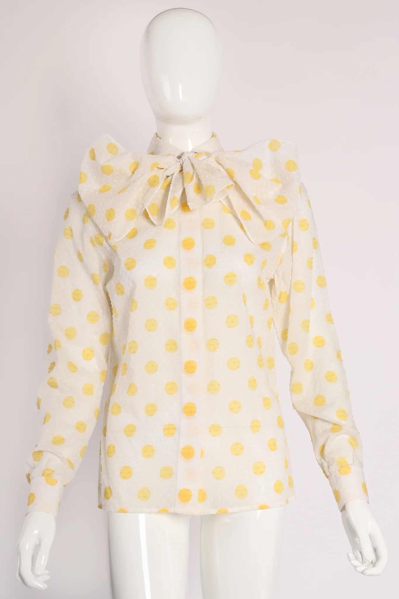 Swiss Dot Polka Shirt & Scarf - Image 2