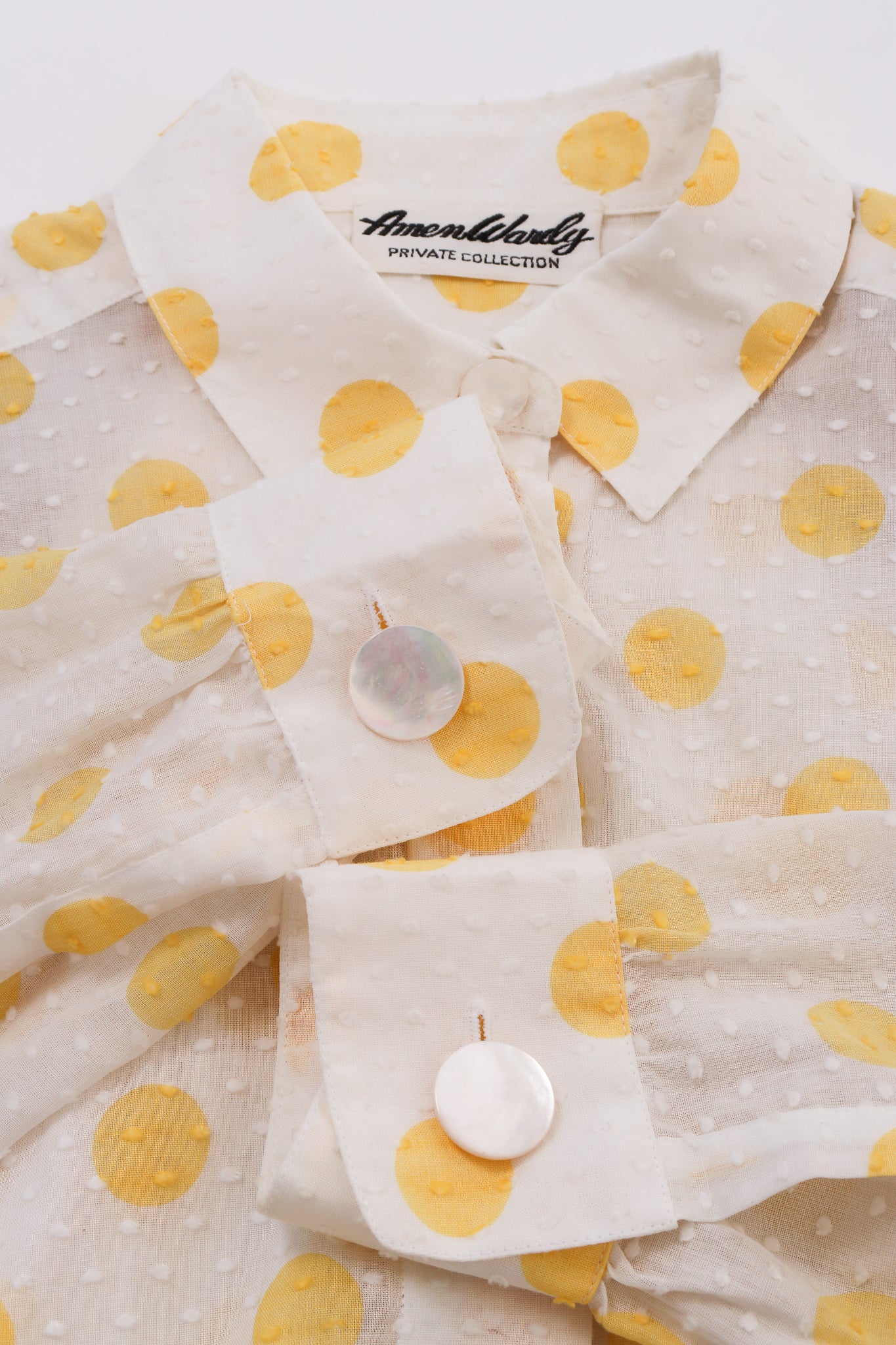 Swiss Dot Polka Shirt & Scarf - Image 8
