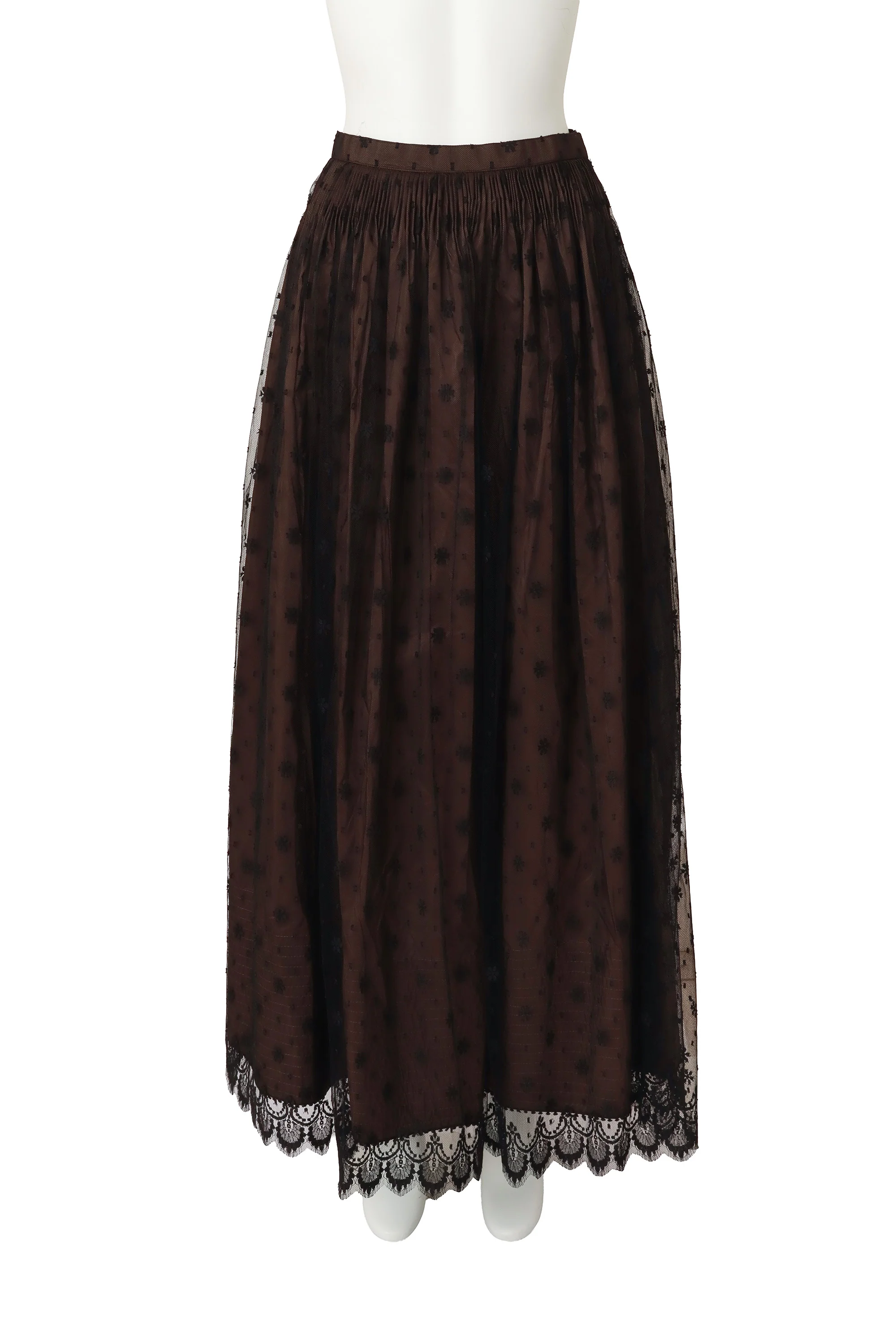 Taffeta Silk Lace Ball Skirt
