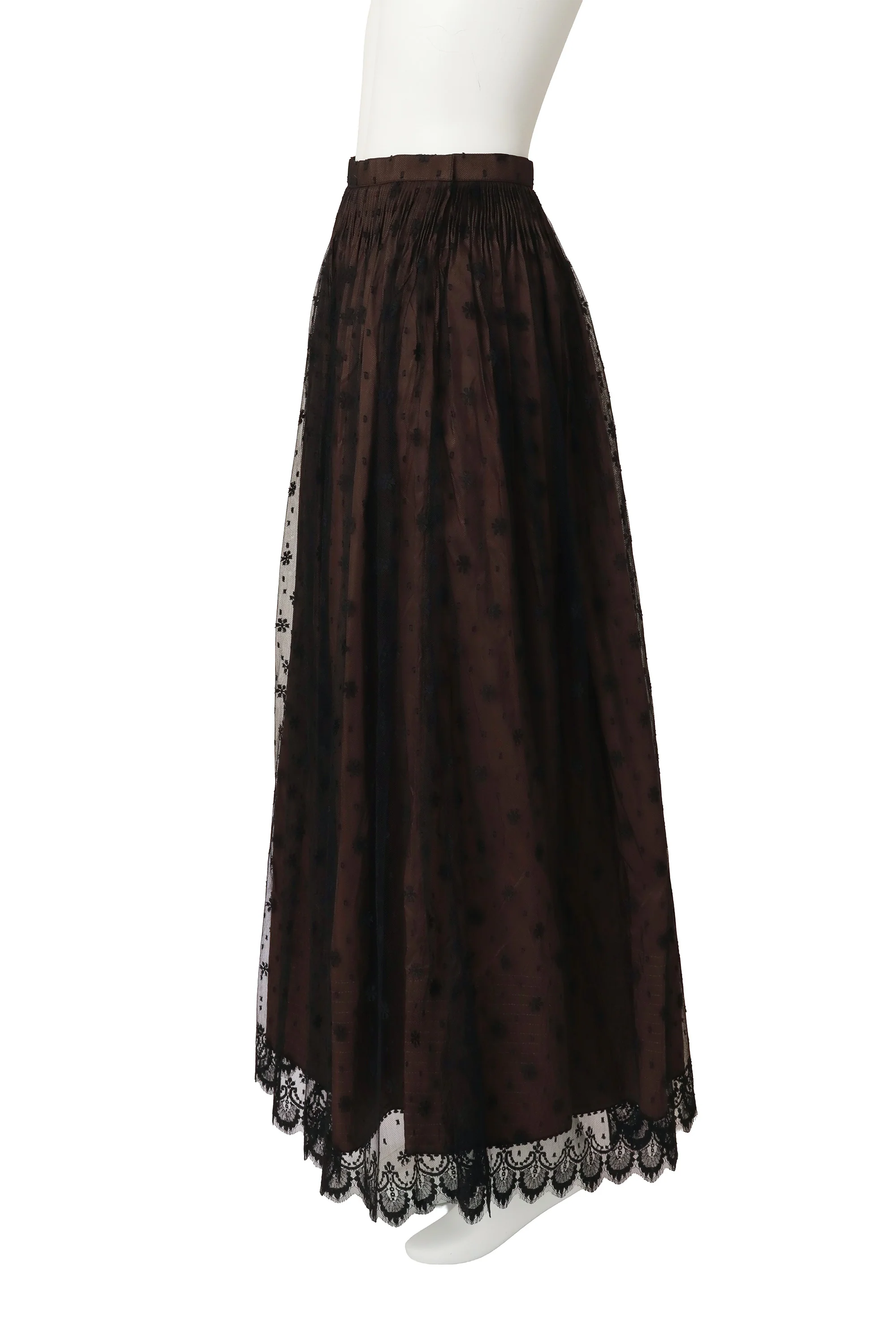 Taffeta Silk Lace Ball Skirt - Image 3
