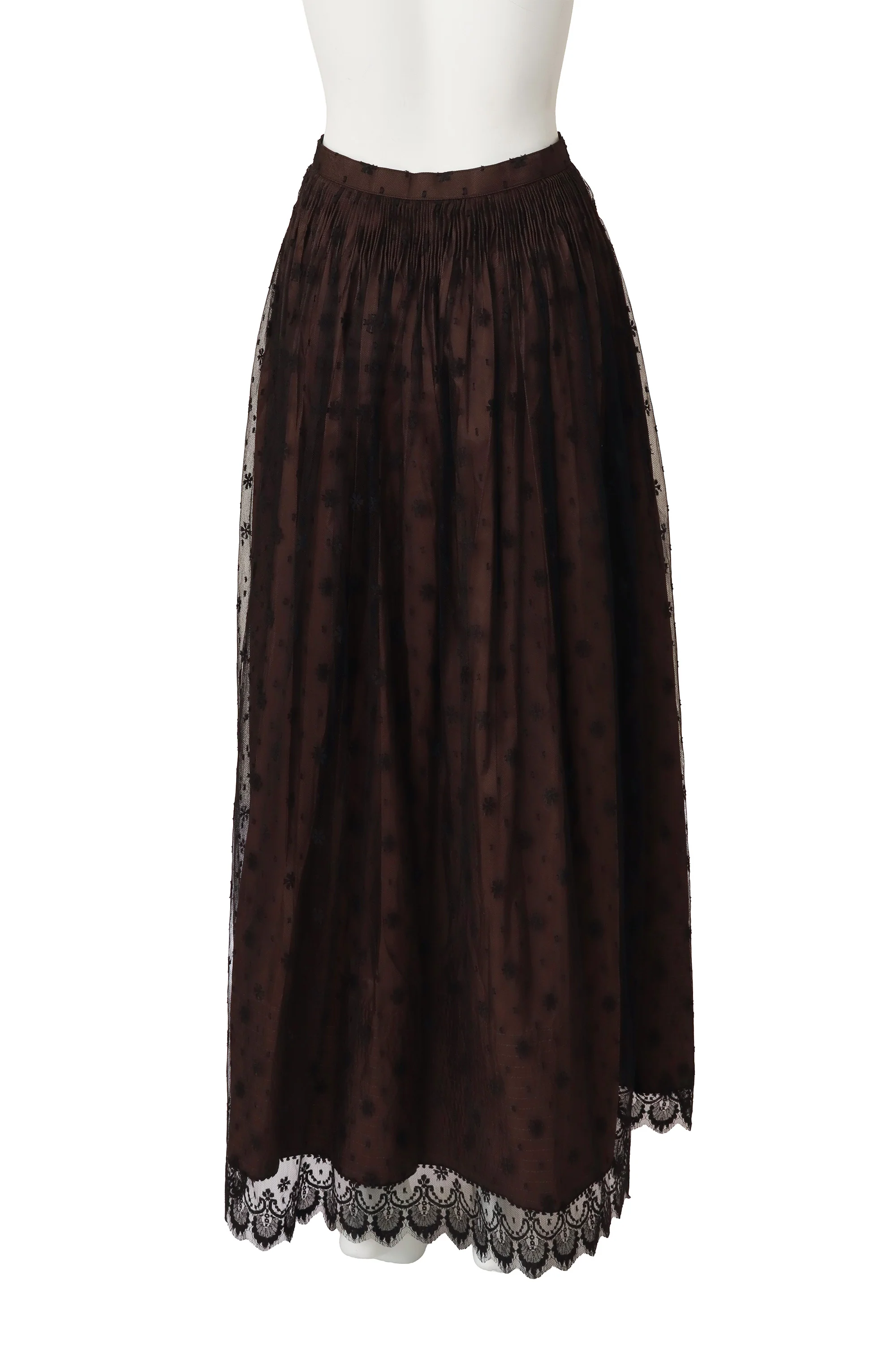 Taffeta Silk Lace Ball Skirt - Image 4