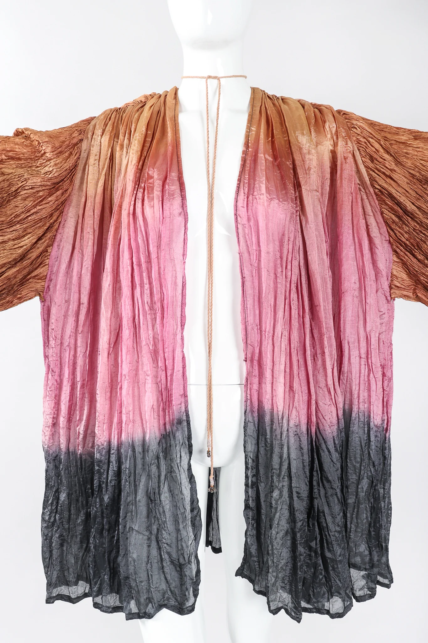 Sunset Ombré Draped Crinkle Jacket - Image 4