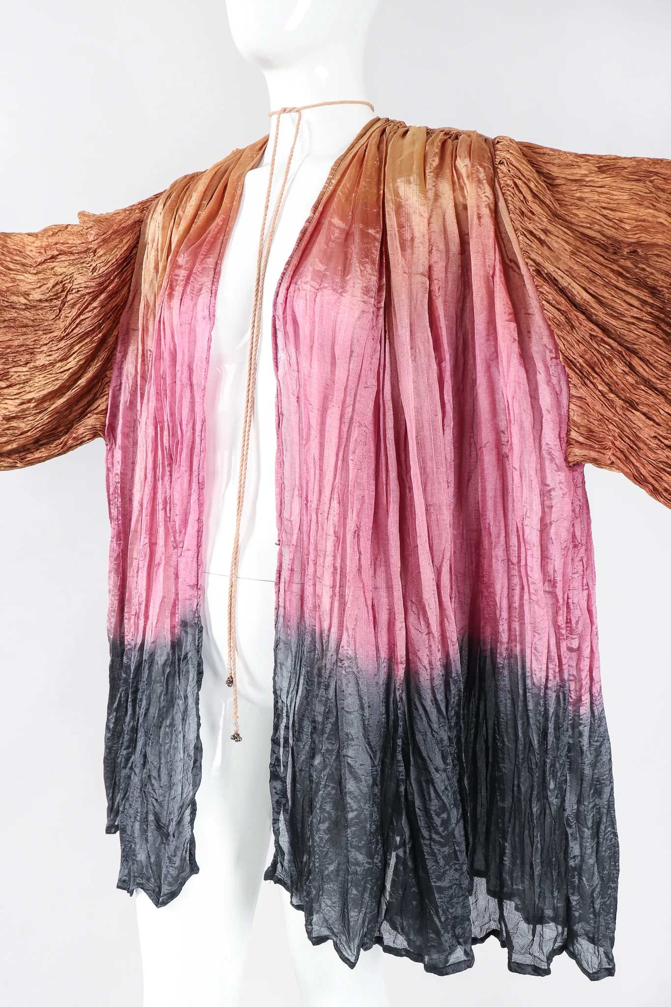 Sunset Ombré Draped Crinkle Jacket - Image 5