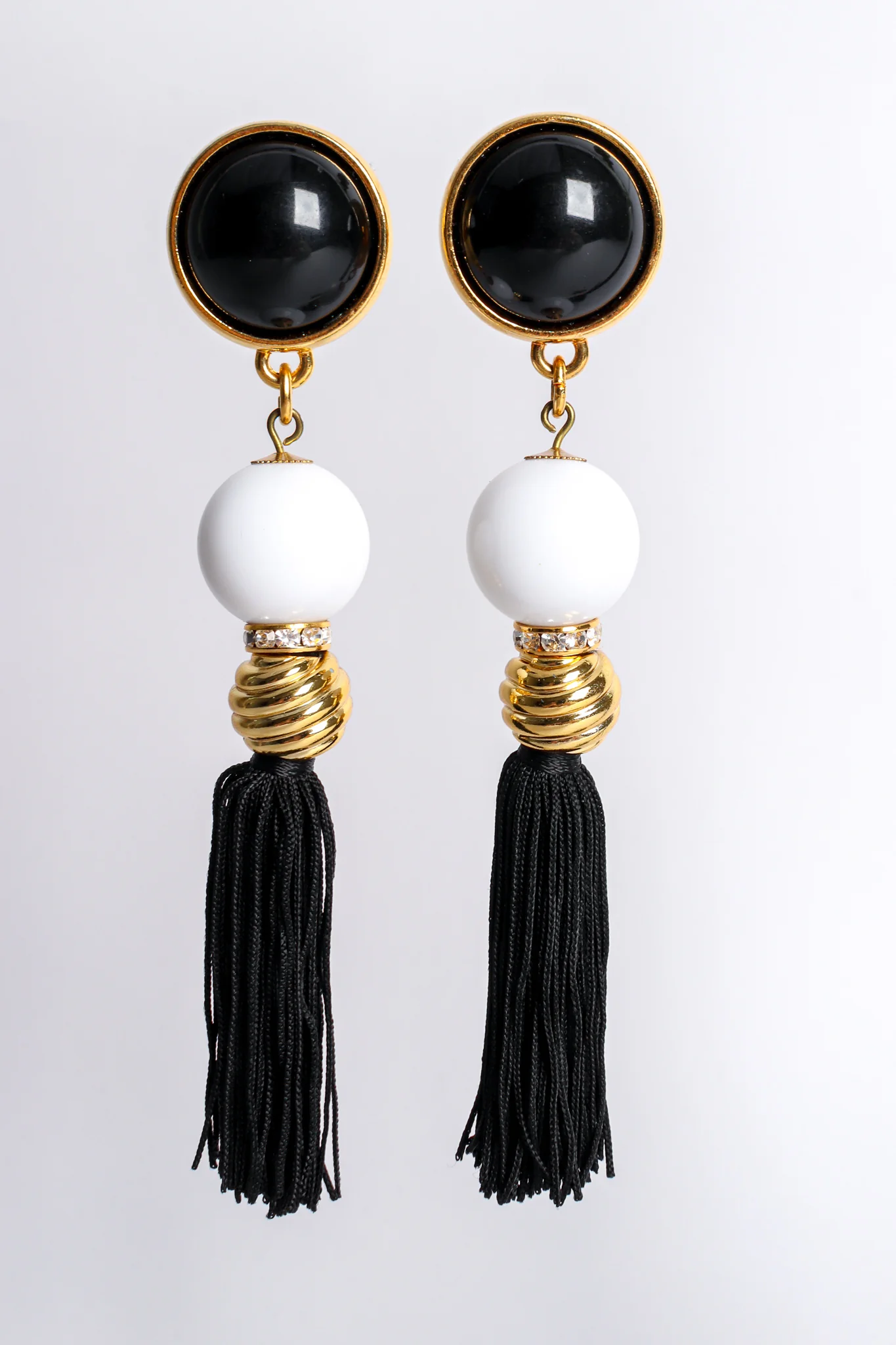 Tassel Ball Drop Earrings - Image 7