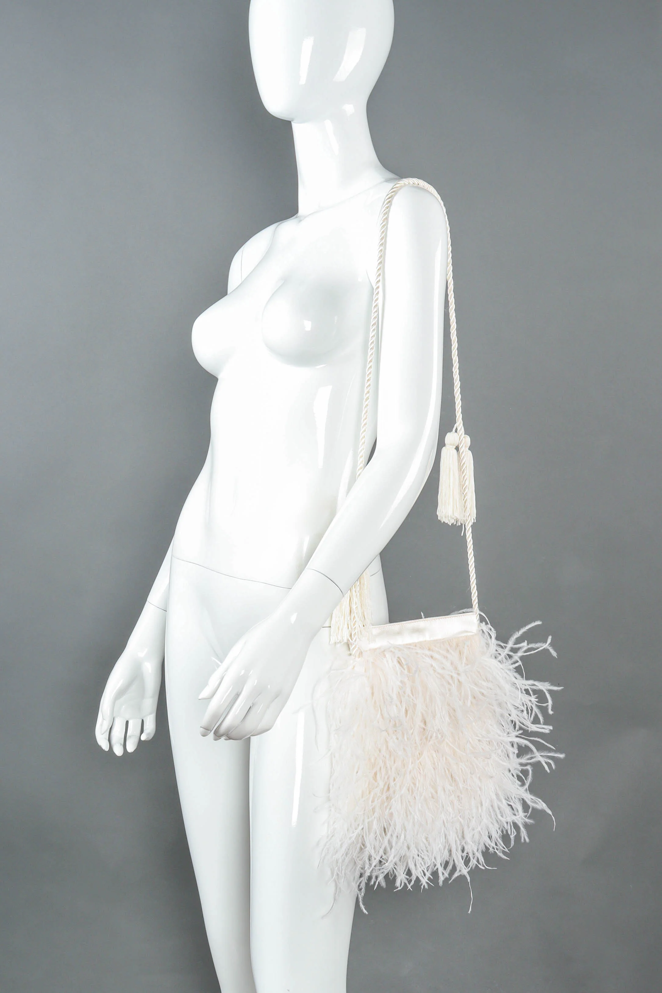 Tassel & Feather Pouch Bag - Image 5