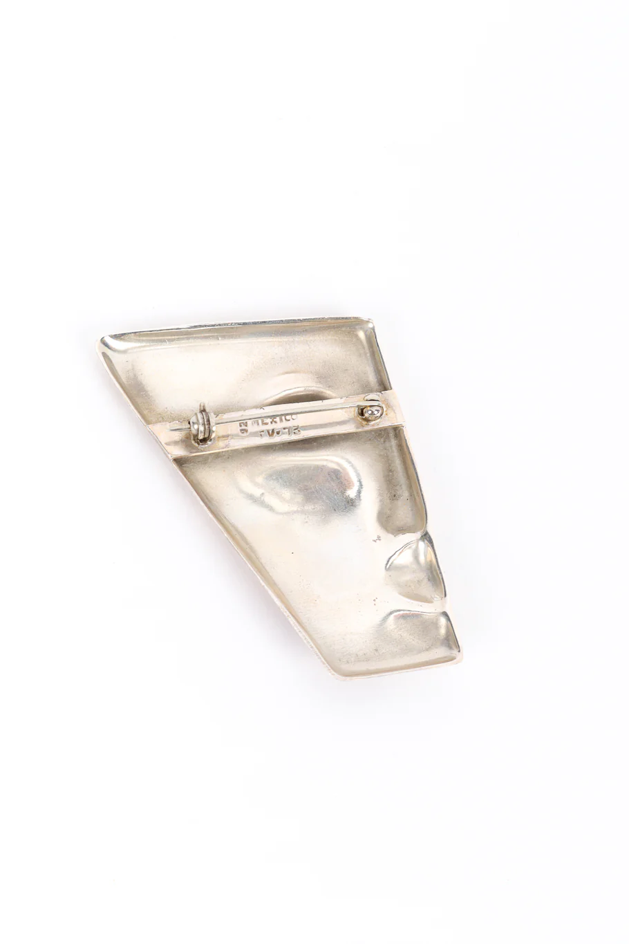 Sterling Half Face Brooch - Image 2
