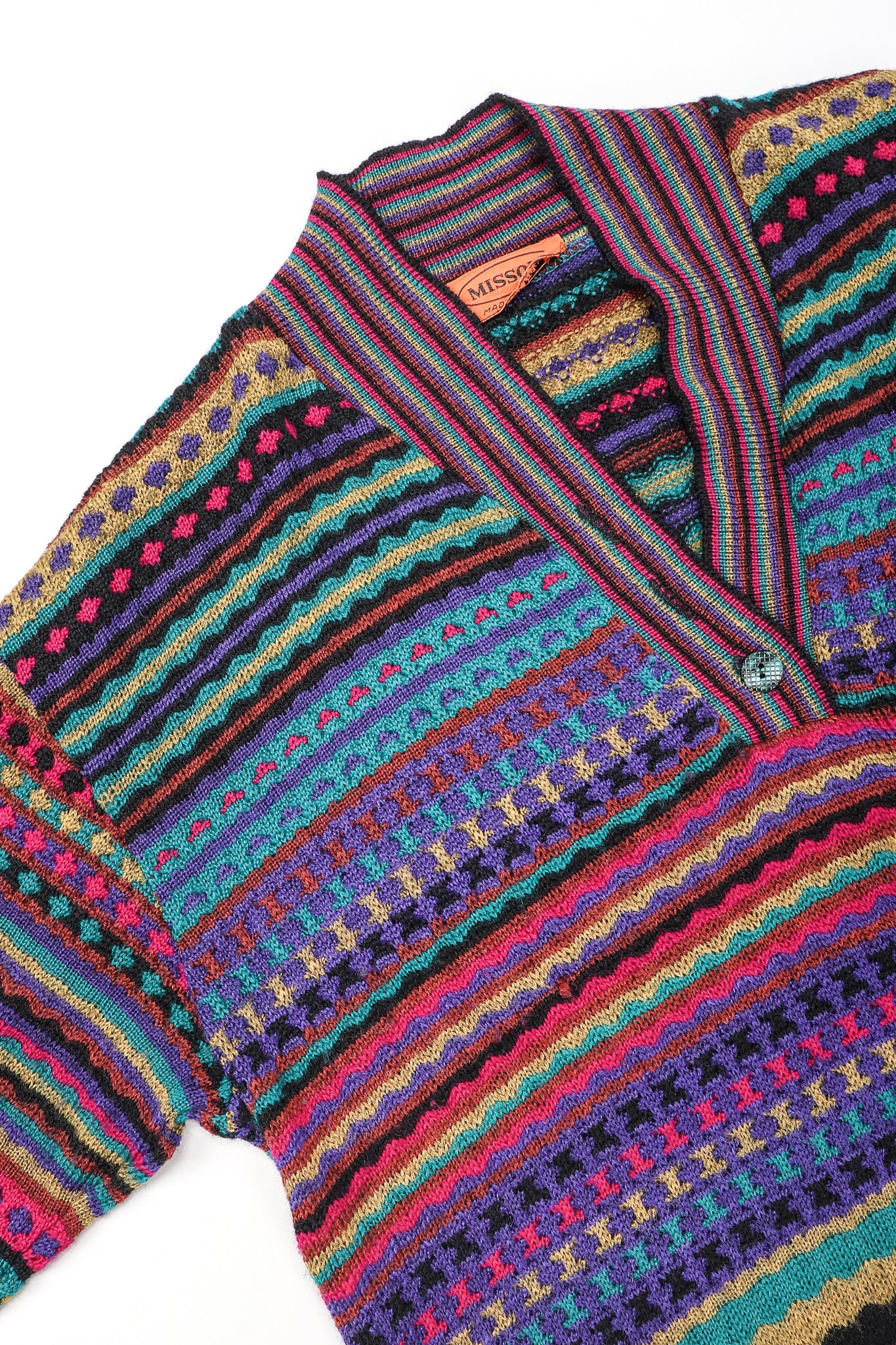 Teal Dobby Stripe Sweater Dress - Image 7
