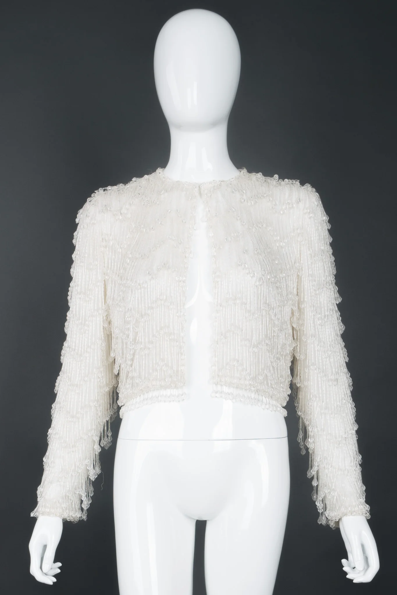 Teardrop Bead Fringe Jacket - Image 2