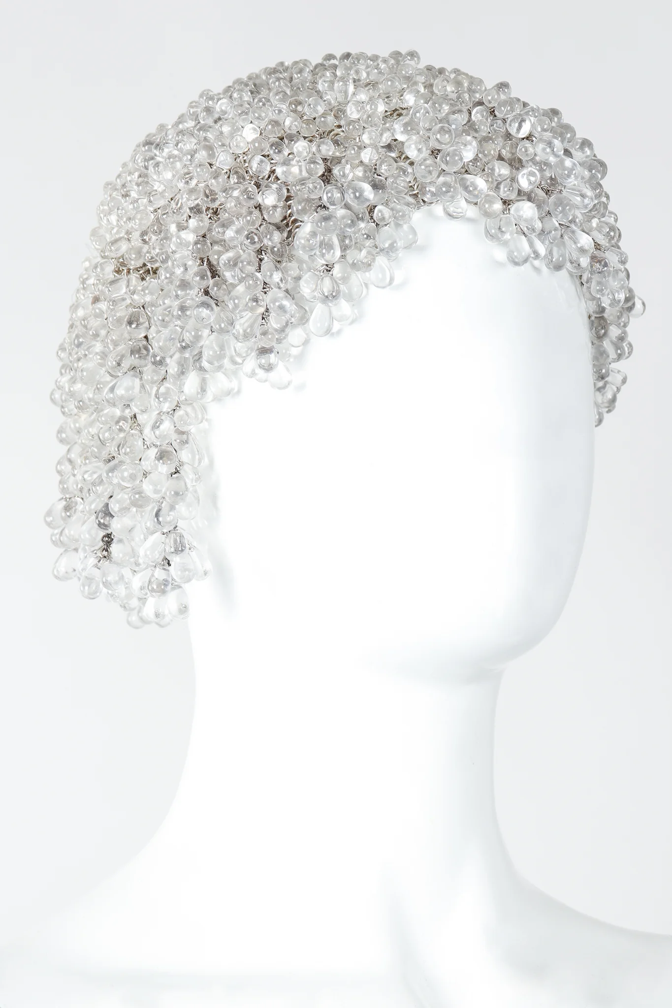 Teardrop Beaded Casque Cap