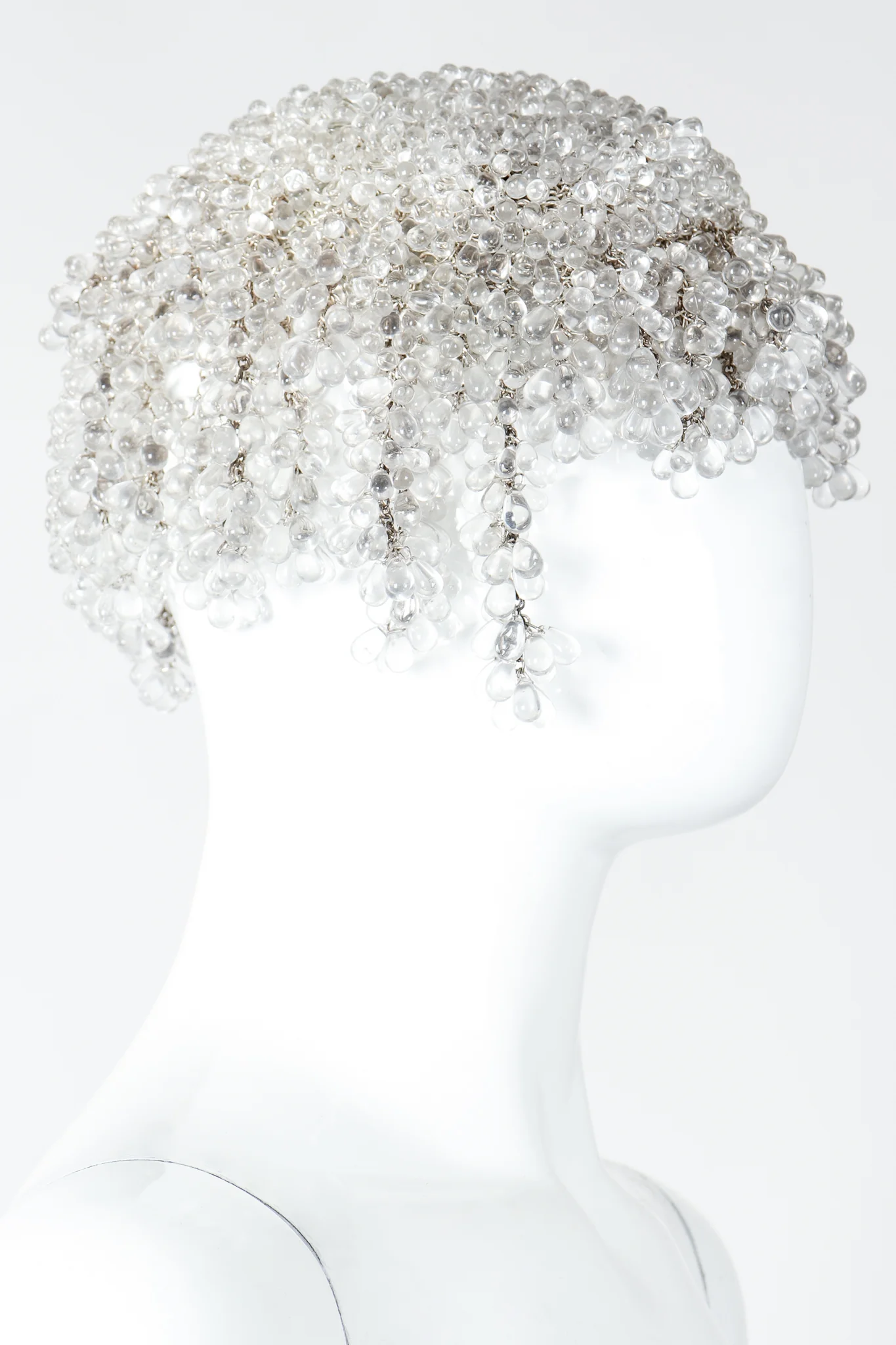 Teardrop Beaded Casque Cap - Image 3