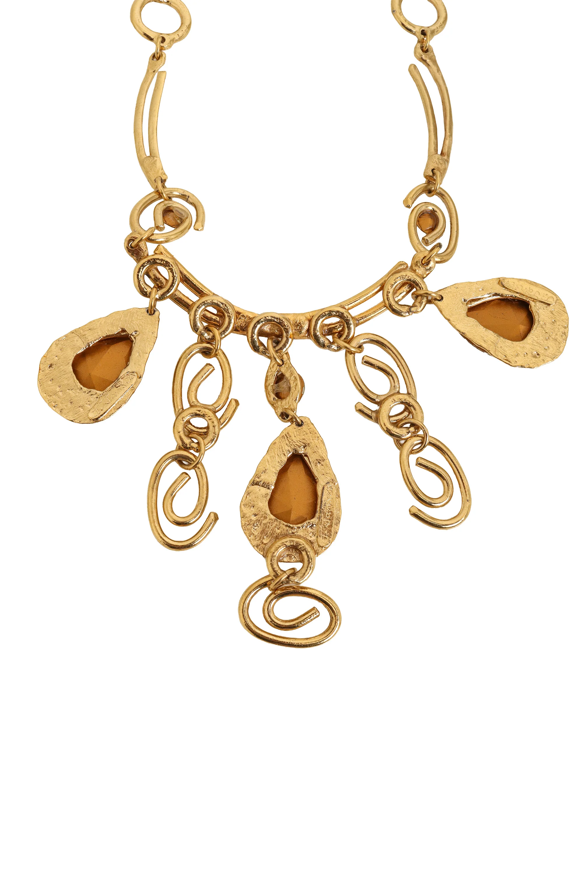 Teardrop Crystal Swirl Necklace - Image 5