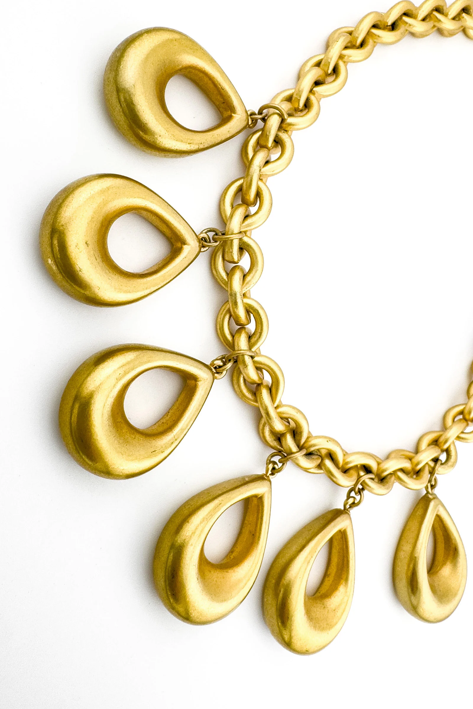 Teardrop Dangle Necklace & Earrings Set - Image 2