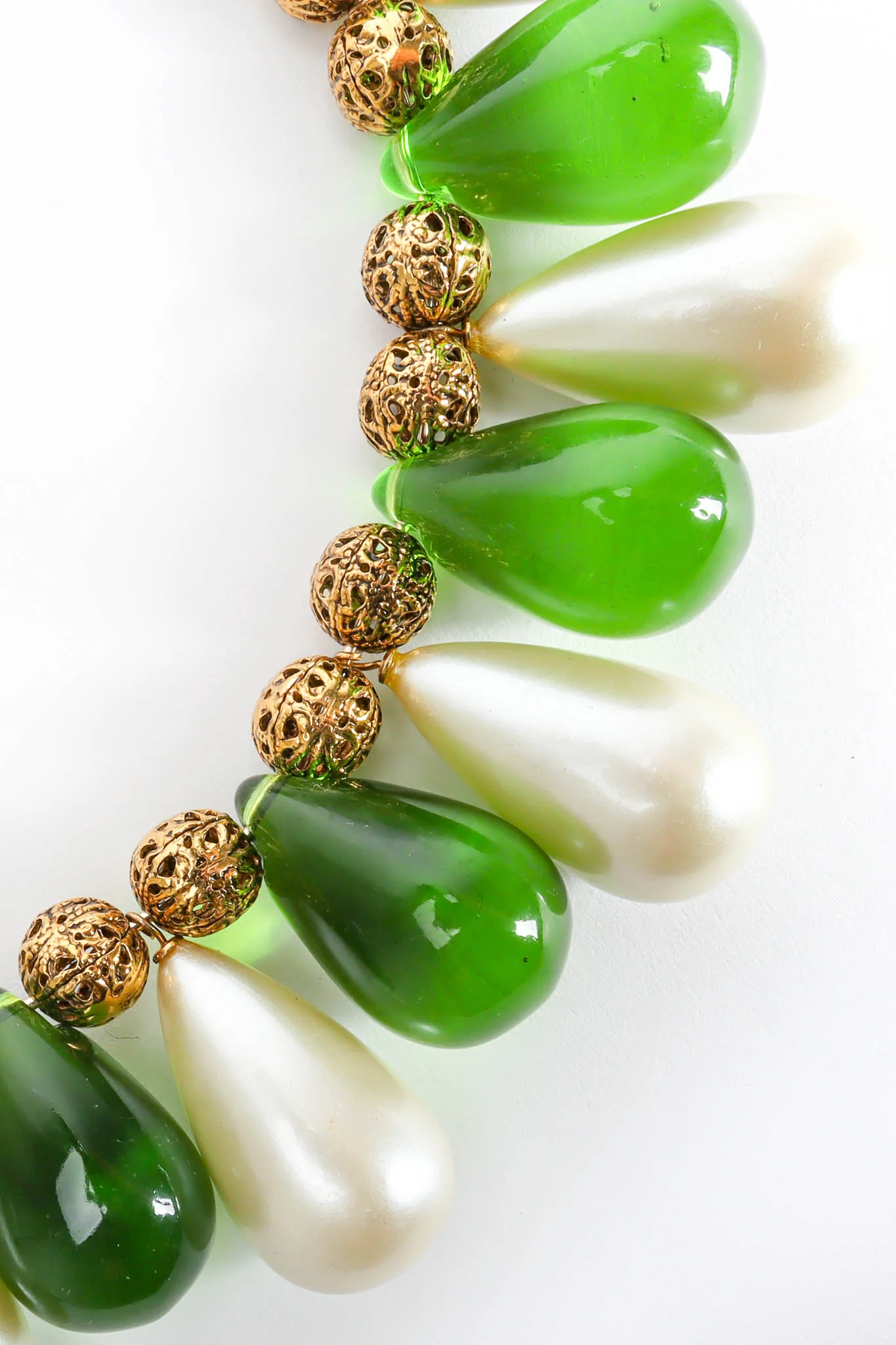 Teardrop Filigree Orb Necklace - Image 6