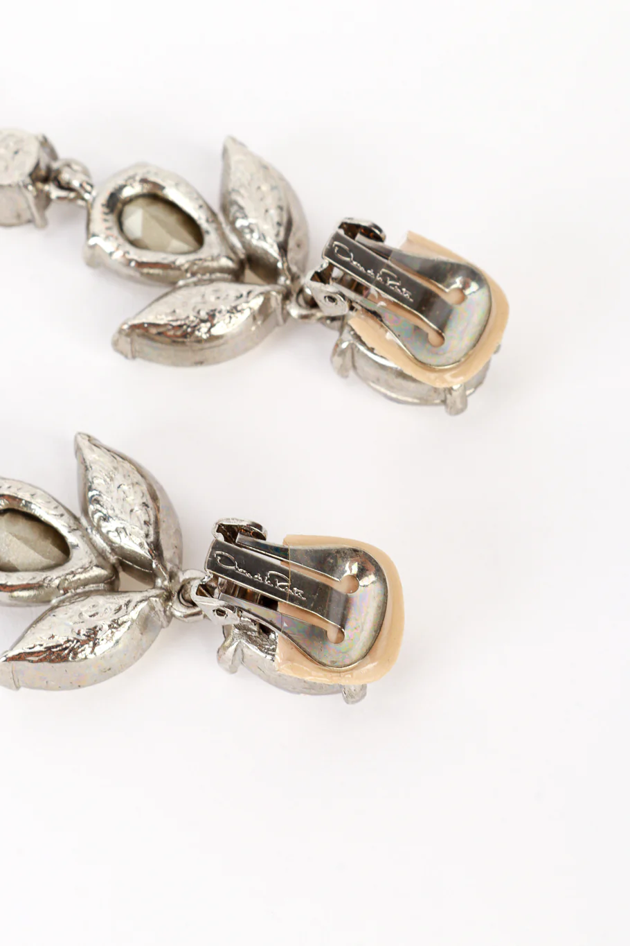 Teardrop Gem Drop Earrings - Image 4