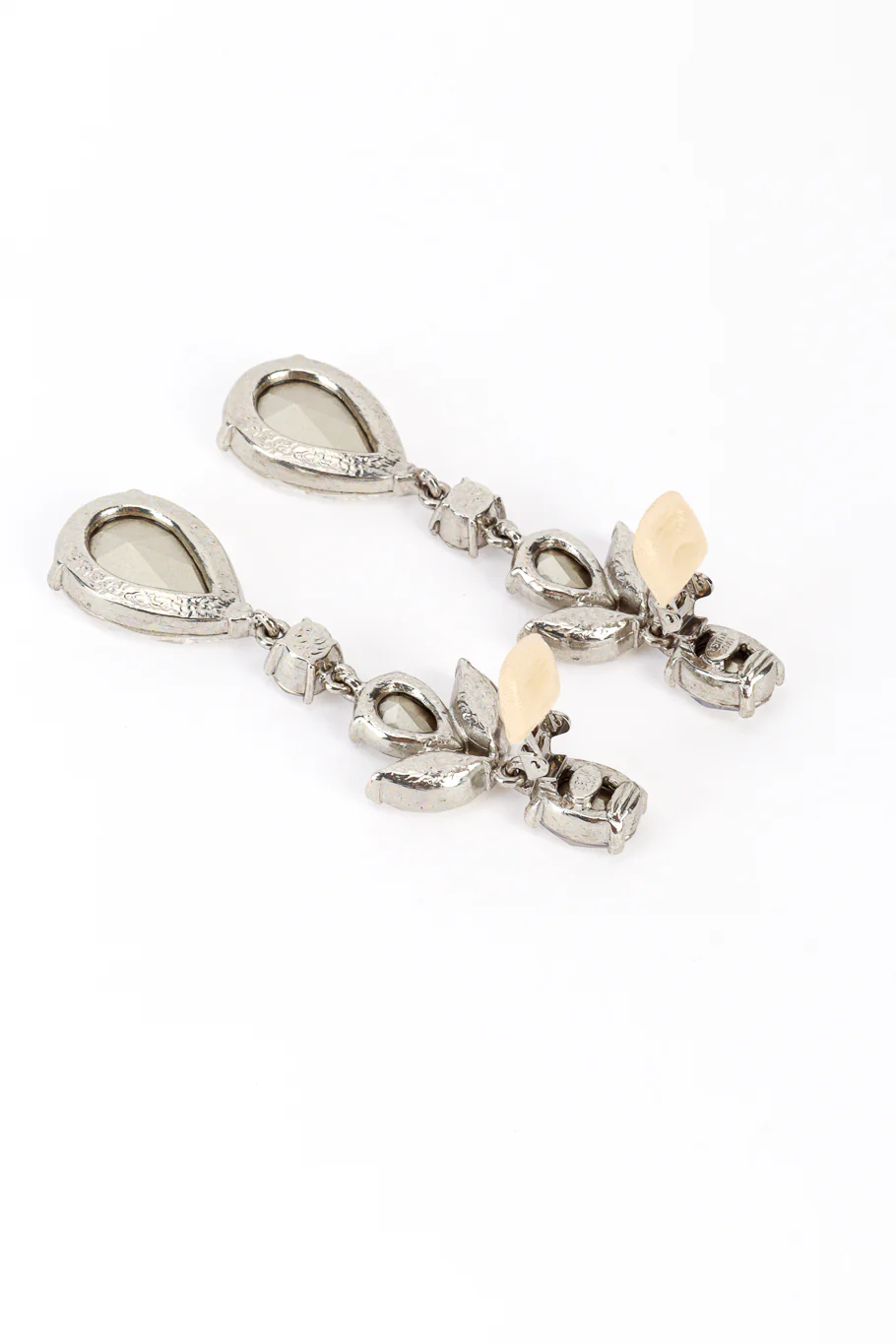 Teardrop Gem Drop Earrings - Image 5