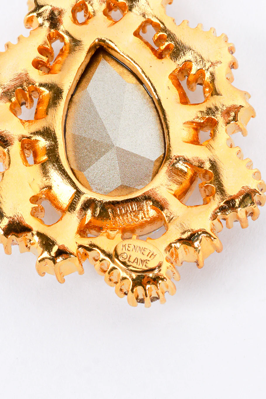 Teardrop Mirror Gem Earrings - Image 5