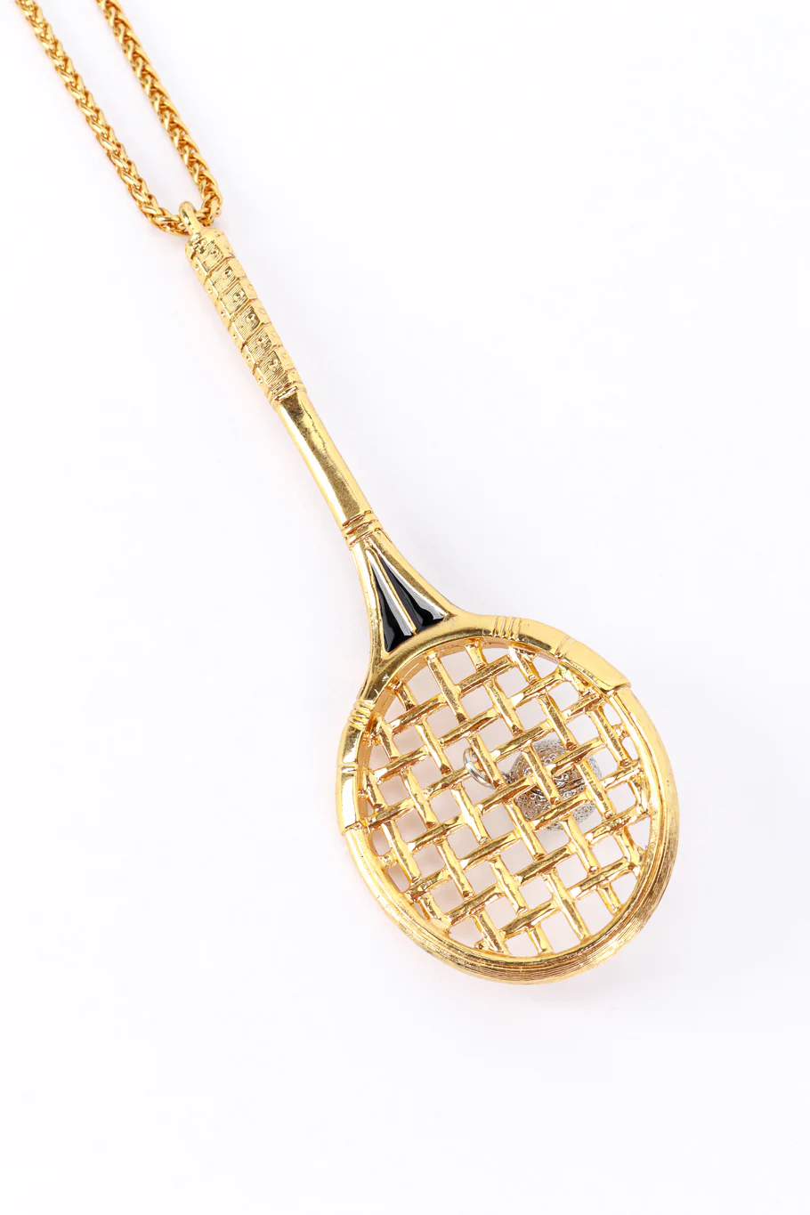 Tennis Racket Pendant Necklace - Image 4