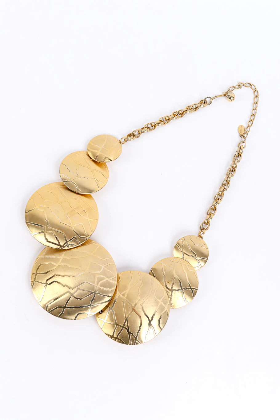 Textured Discs Necklace - Image 5