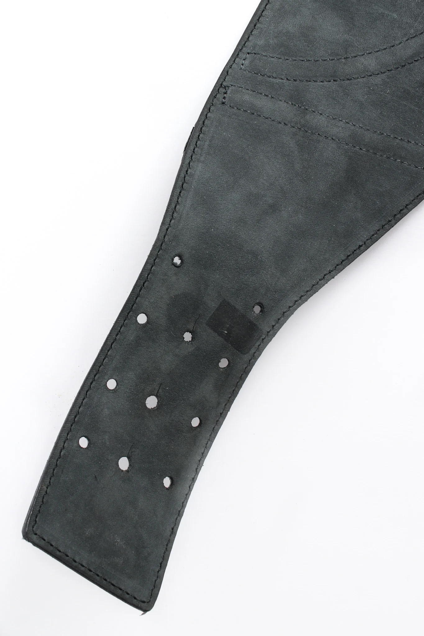 Textured Geo Leather Waist Belt - Image 11