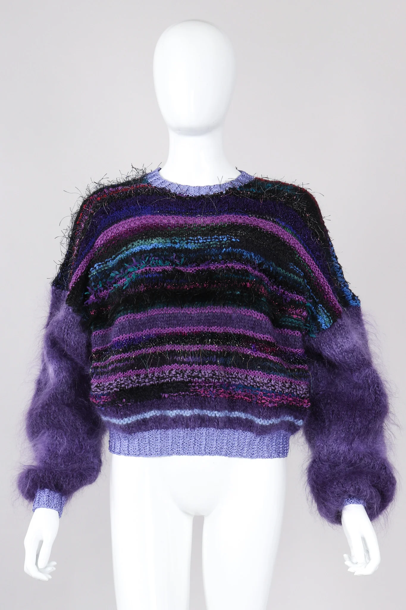 Fuzzy Boxy Knit Sweater - Image 2