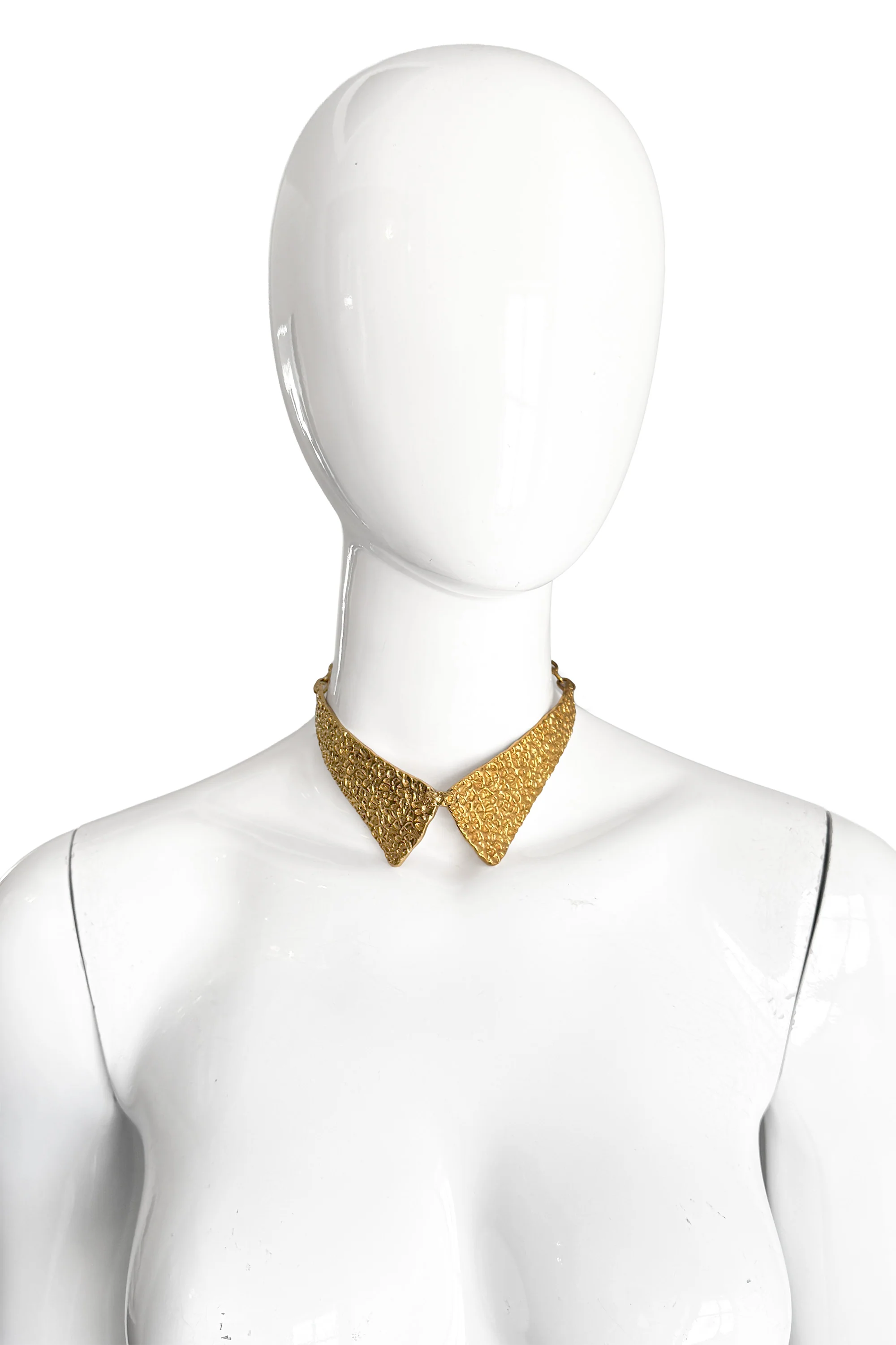 Textured Lapel Collar Necklace - Image 2