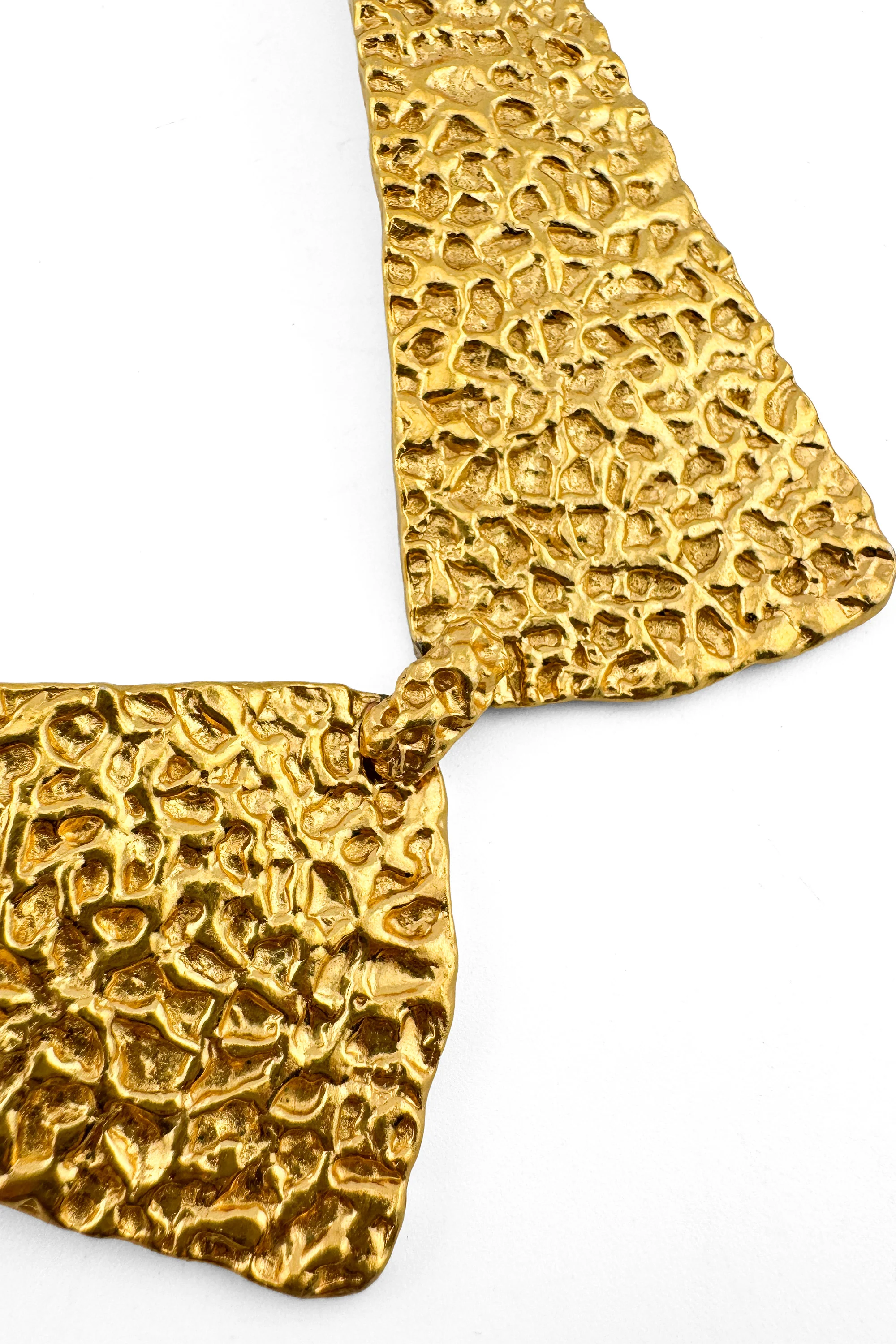 Textured Lapel Collar Necklace - Image 3