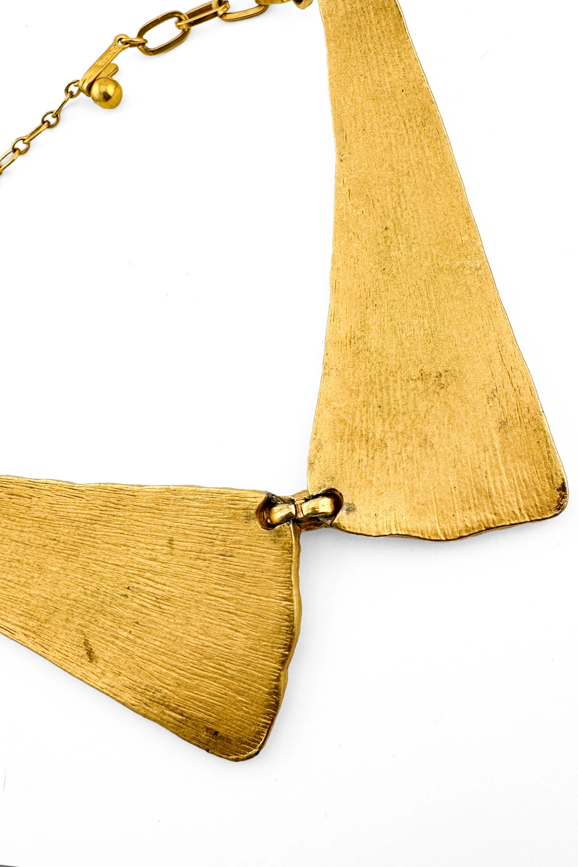 Textured Lapel Collar Necklace - Image 6