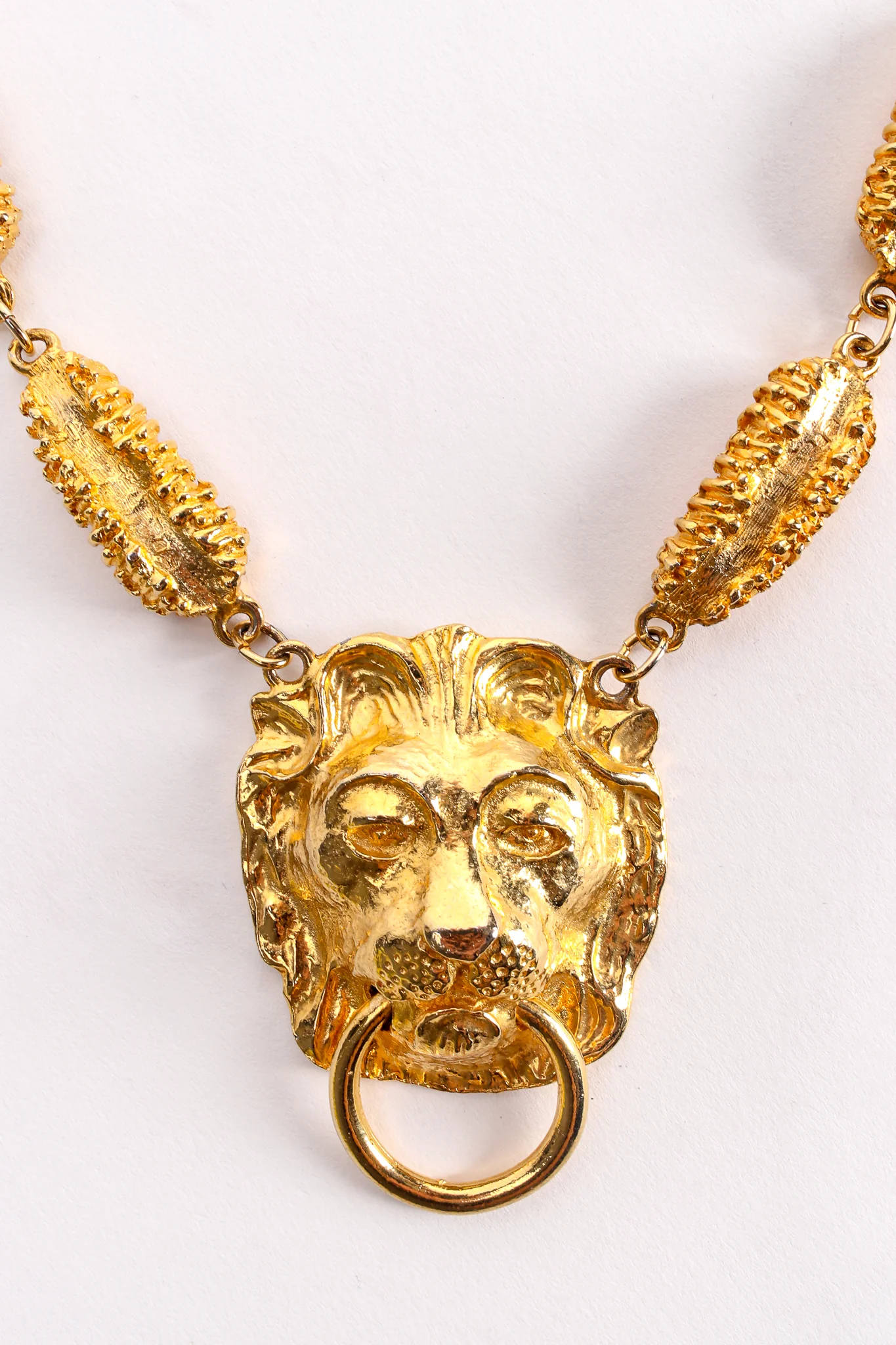 Textured Lion Knocker Pendant - Image 4