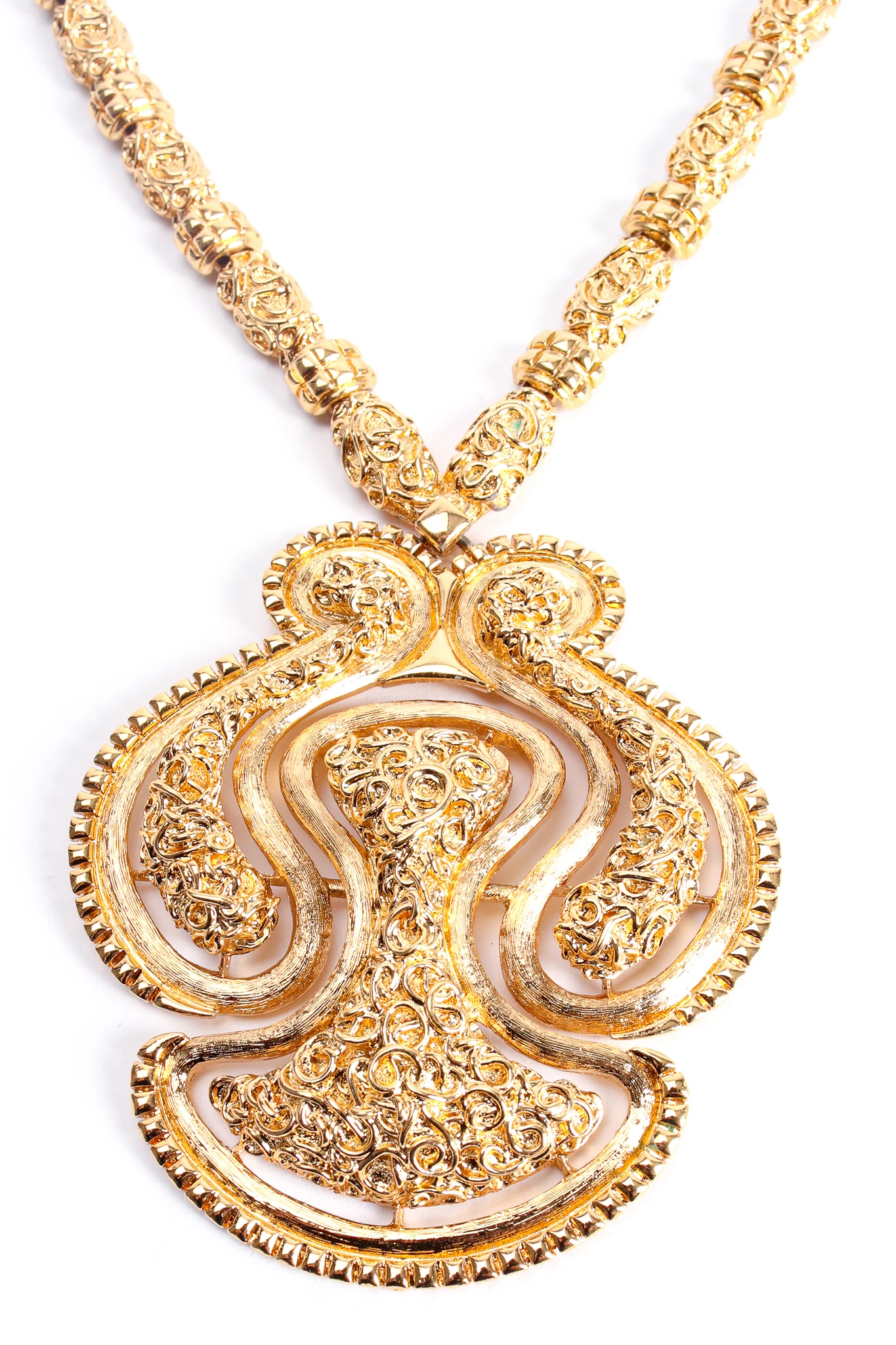 Textured Paisley Door Knocker Pendant - Image 4